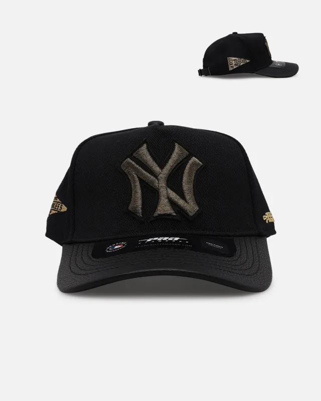 Pro Standard New York Yankees 'Gold Twist' Pro Pinch Strapback Black/Gold sold by Culture Kings