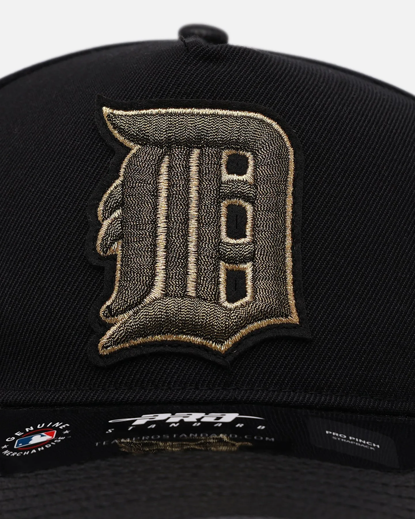 Pro Standard Detroit Tigers 'Gold Twist' Pro Pinch Strapback Black/Gold sold by Culture Kings product image thumbnail 5