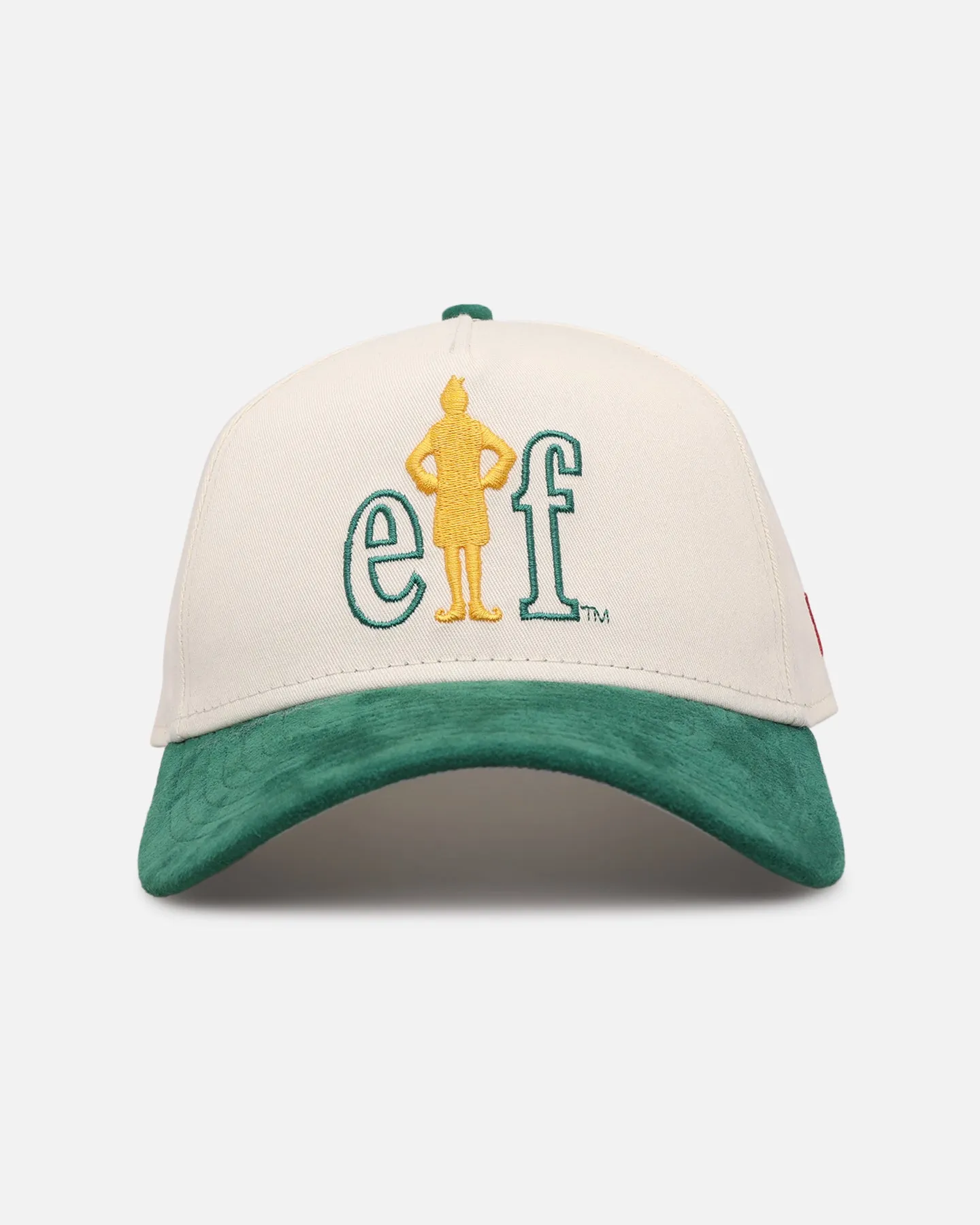 New Era Elf 'Christmas Movies' 9FORTY A-Frame Snapback Chrome/Dark Green sold by Culture Kings