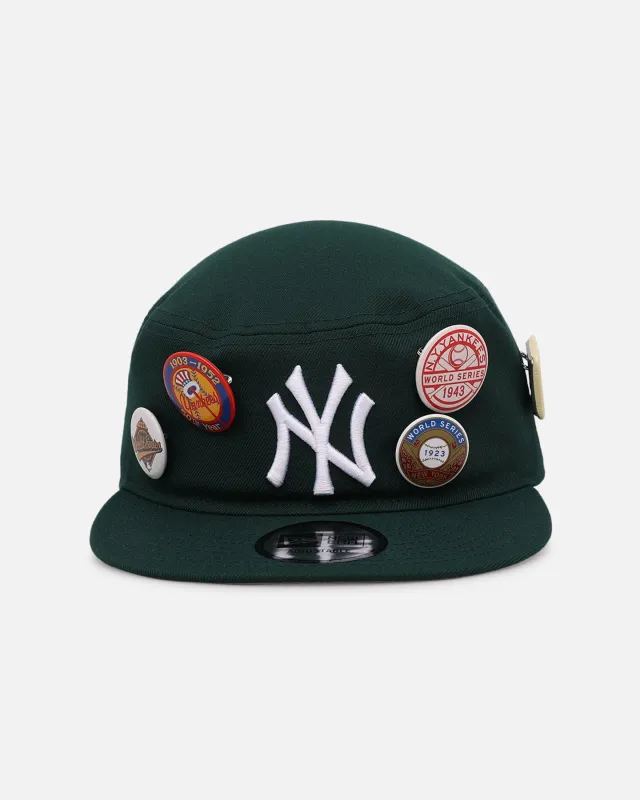 New Era New York Yankees 'Vintage Pin Painter' Painter Snapback Dark Green made by New Era