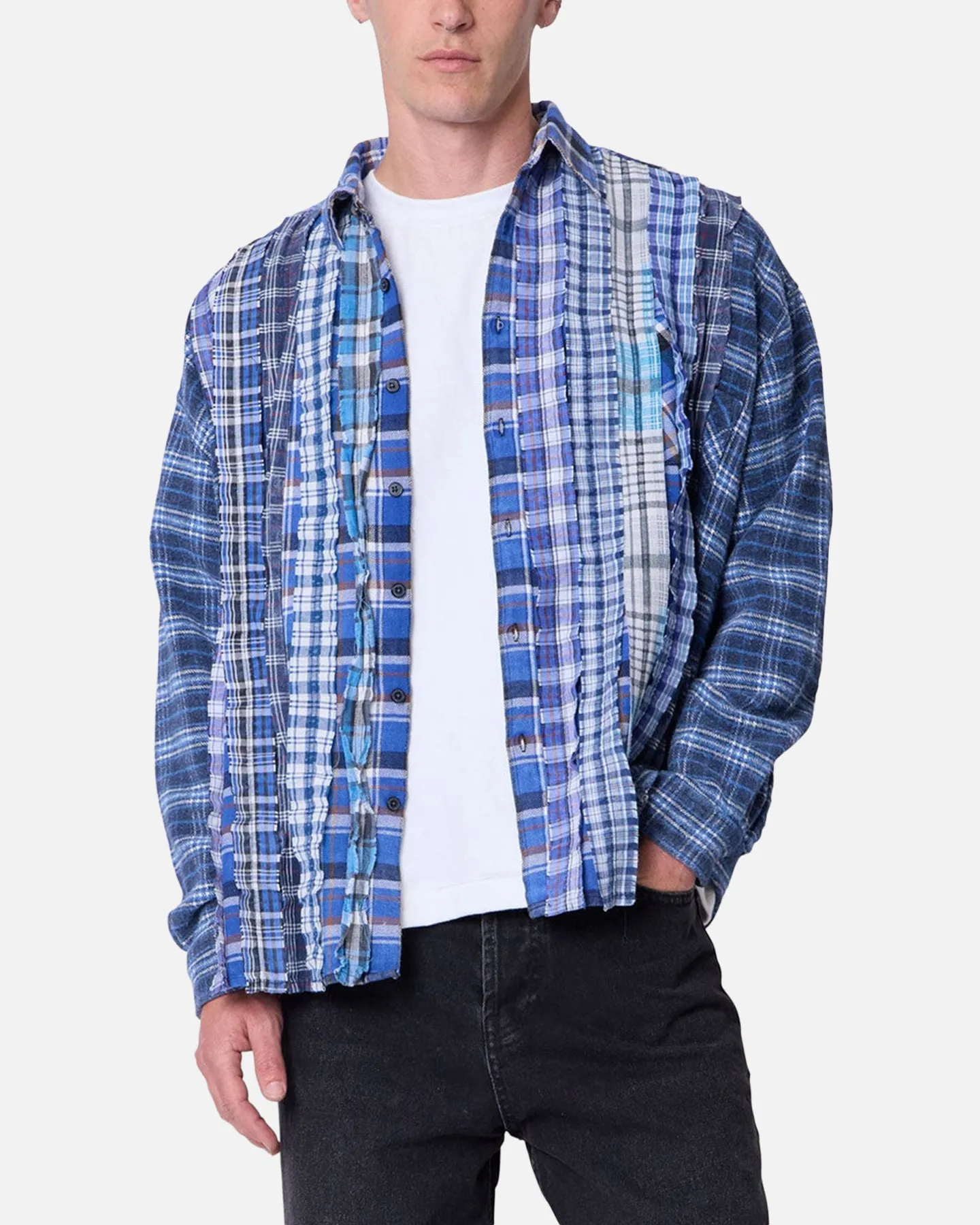 MNML Tuxedo Vintage Flannel Shirt Blue/Multi sold by Culture Kings product image thumbnail 5