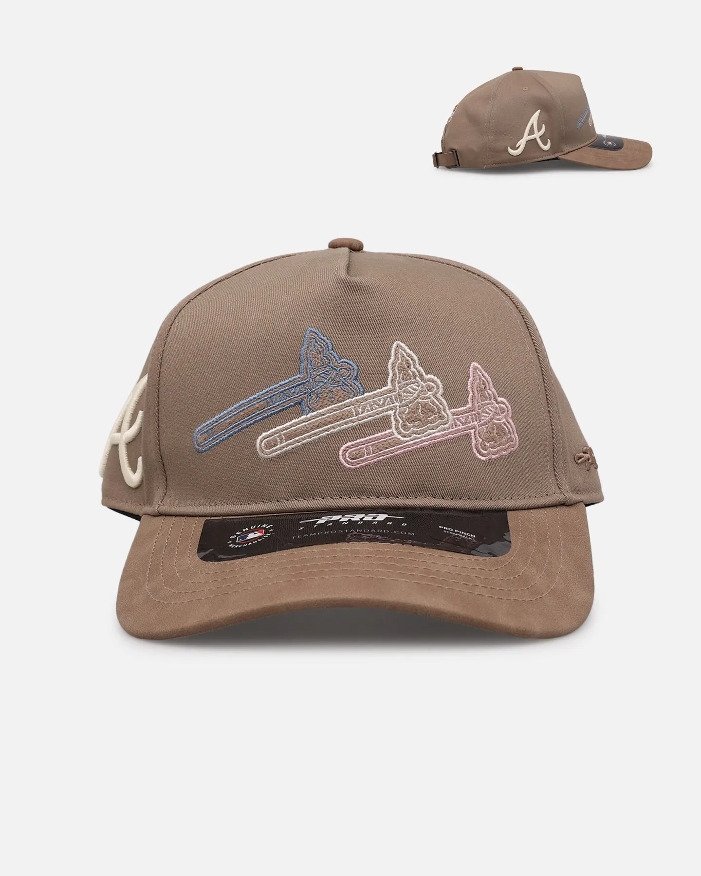 Pro Standard Atlanta Braves 'Multicolor Logos' Pro Pinch Strapback Multicolor sold by Culture Kings
