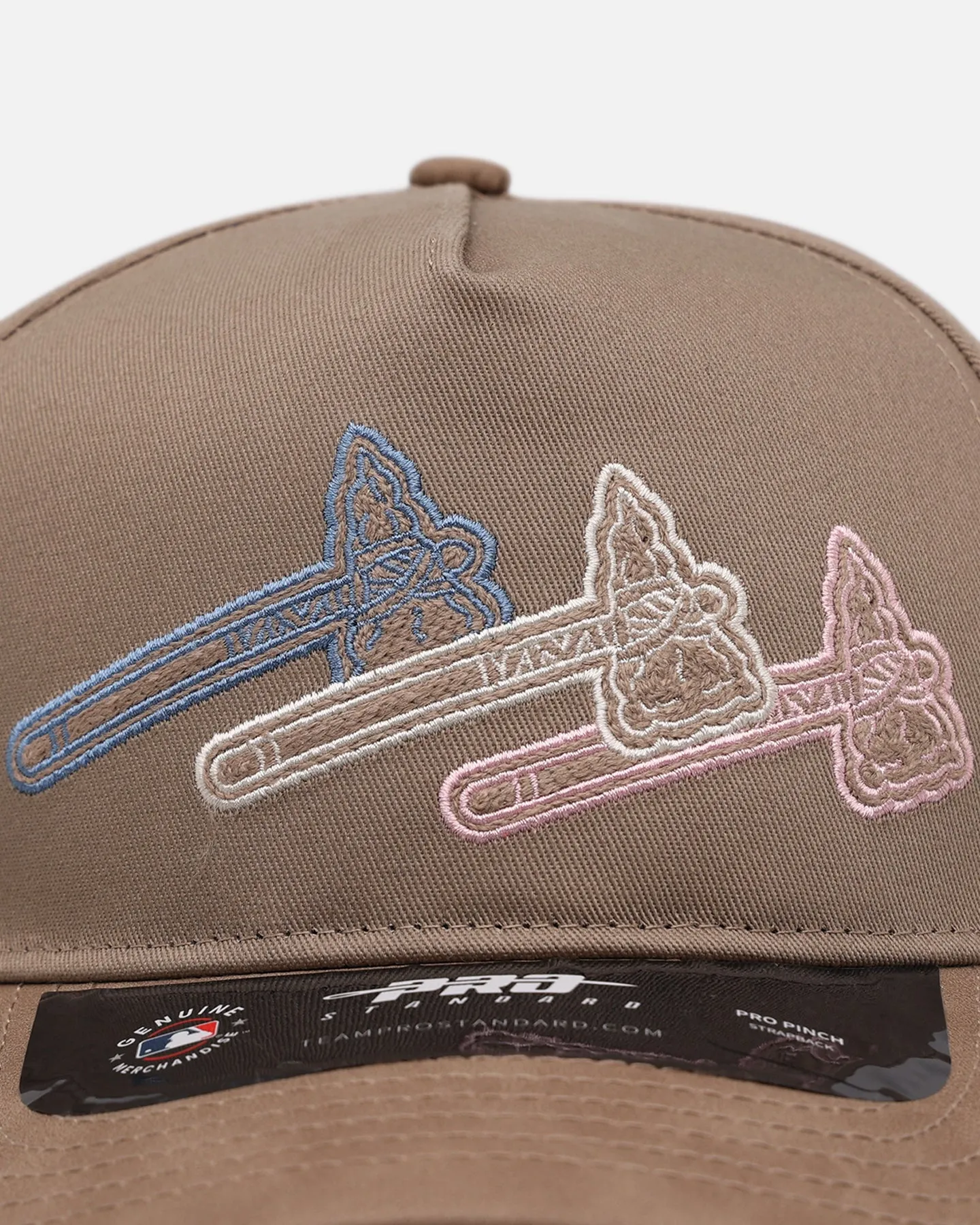 Pro Standard Atlanta Braves 'Multicolor Logos' Pro Pinch Strapback Multicolor sold by Culture Kings product image thumbnail 5