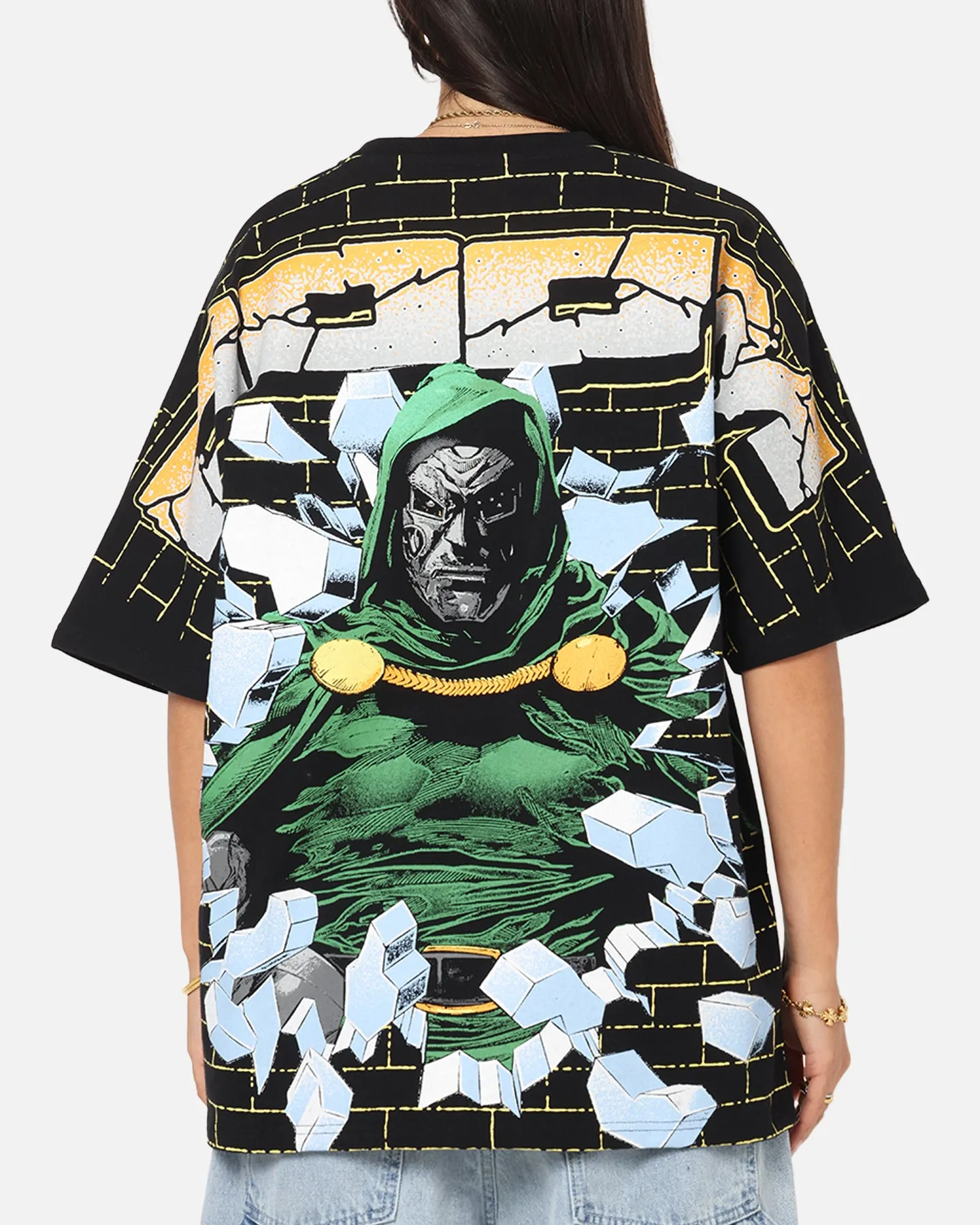 American Thrift Marvel Doctor Doom All Over Print T-Shirt Black sold by Culture Kings product image thumbnail 4