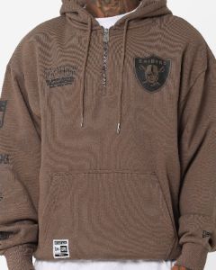 New Era Las Vegas Raiders 1/4 Zip Hoodie Brown sold by Culture Kings