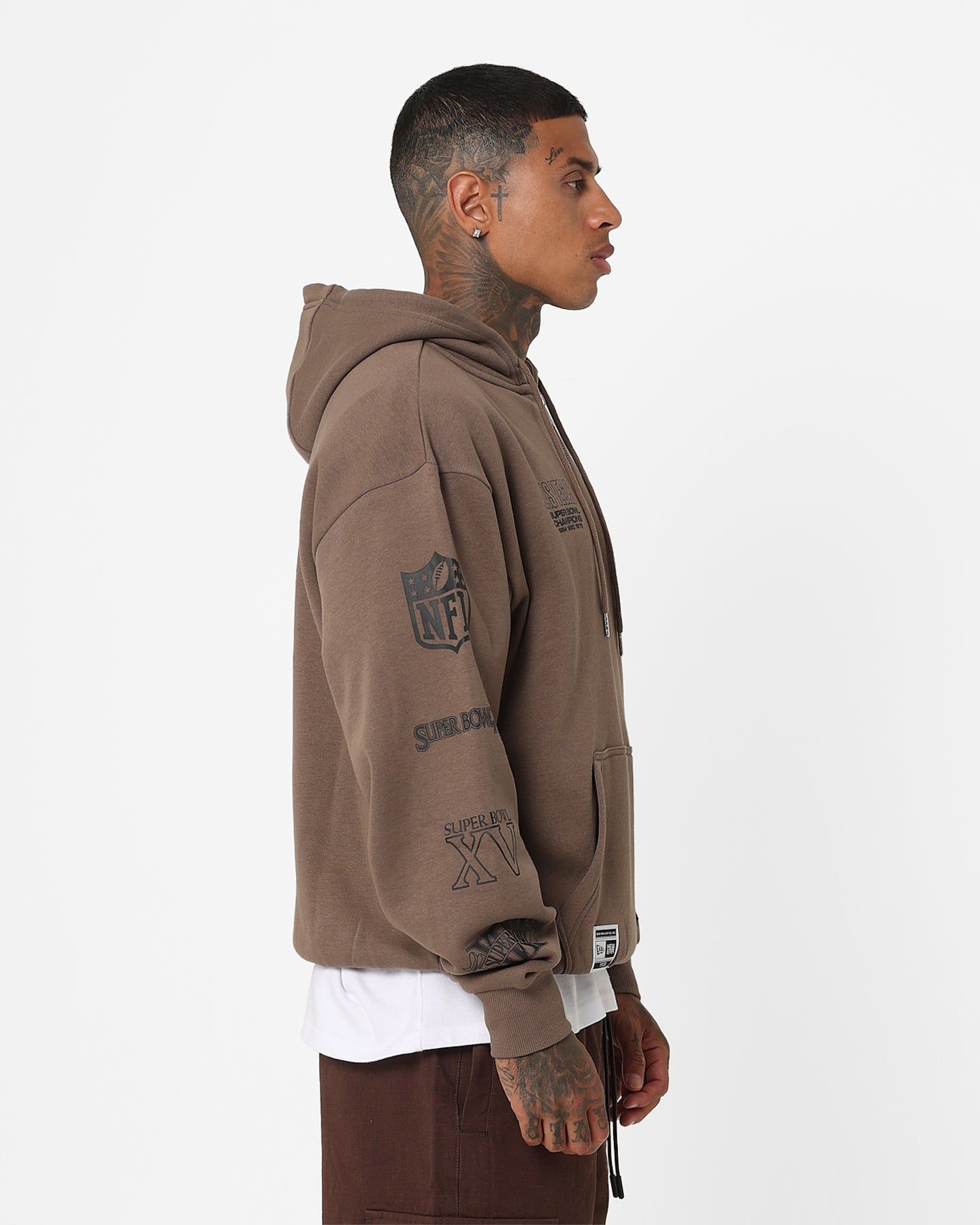 Culture Kings New Era Las Vegas Raiders 1/4 Zip Hoodie Brown