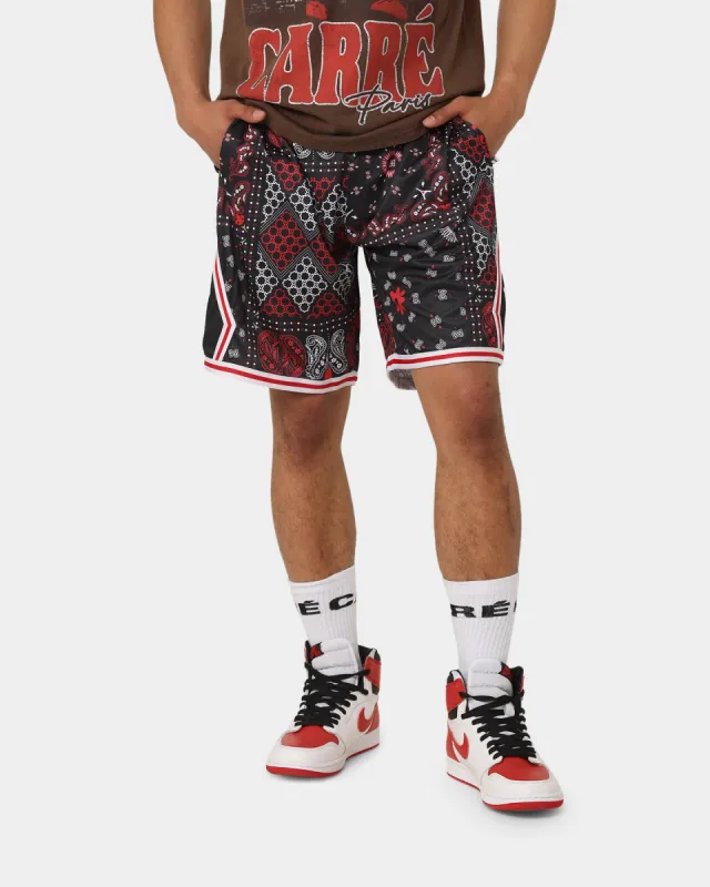 Carré Bandana Ultra Basketball Shorts Black/Red sold by Culture Kings