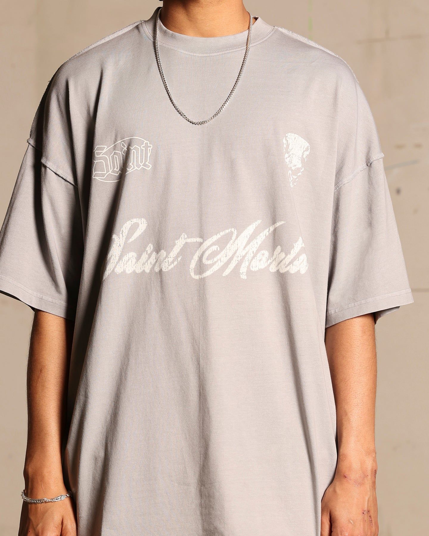 Saint Morta Roadhouse Boxy T-Shirt Vintage Grey sold by Culture Kings product image thumbnail 4