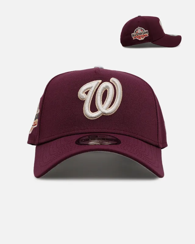 New Era Washington Nationals 'Plum' 9FORTY A-Frame Snapback Plum sold by Culture Kings