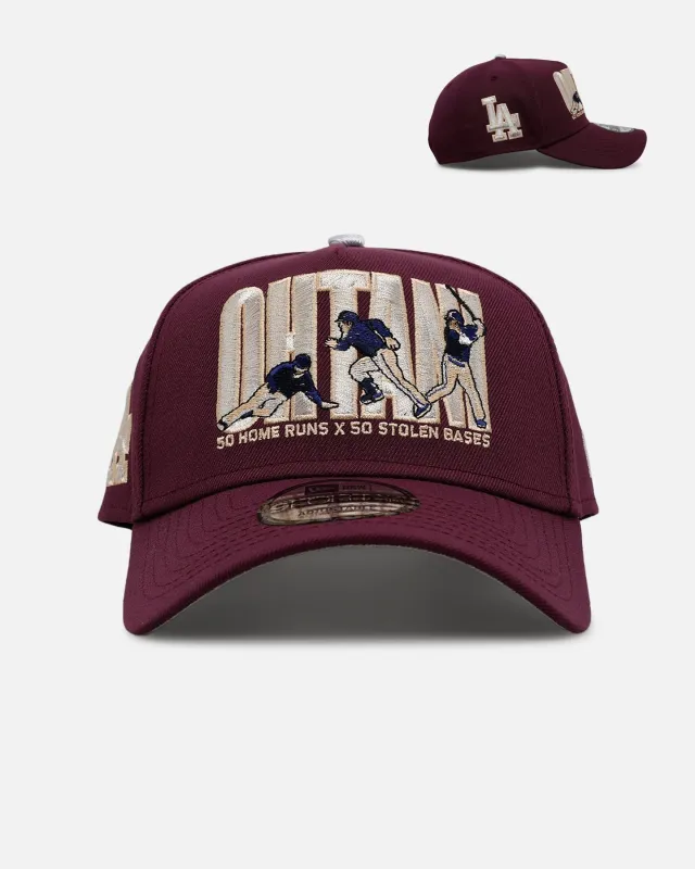 New Era Los Angeles Dodgers 'Plum' Ohtani 9FORTY A-Frame Snapback Plum sold by Culture Kings