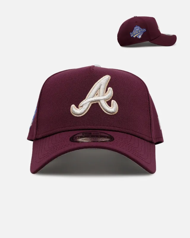 New Era Atlanta Braves 'Plum' 9FORTY A-Frame Snapback Plum sold by Culture Kings