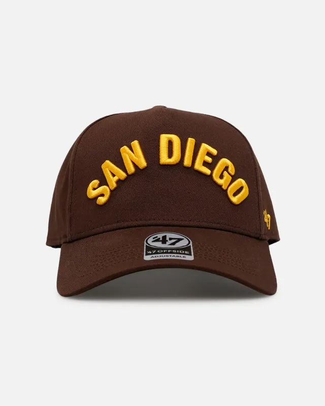 47 Brand San Diego Padres 'Arch' 47 Offside Snapback Official Team Color sold by Culture Kings