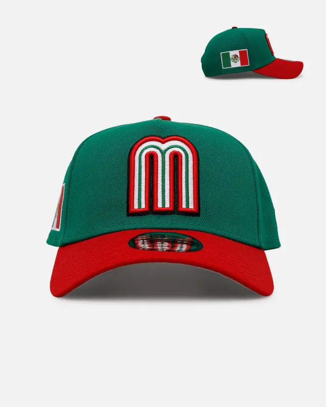 New Era Mexico 'World Baseball Classic' 9FORTY A-Frame Snapback Official Team Color sold by Culture Kings