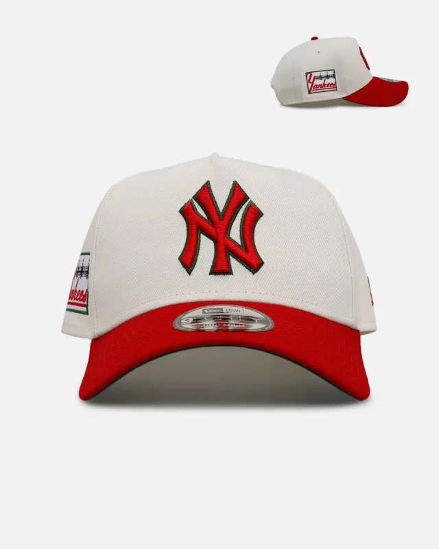 New Era New York Yankees 'Strawberry' 9FORTY A-Frame Snapback Chrome/Red sold by Culture Kings