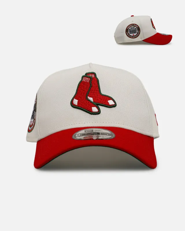 New Era Boston Red Sox 'Strawberry' 9FORTY A-Frame Snapback Chrome/Red sold by Culture Kings