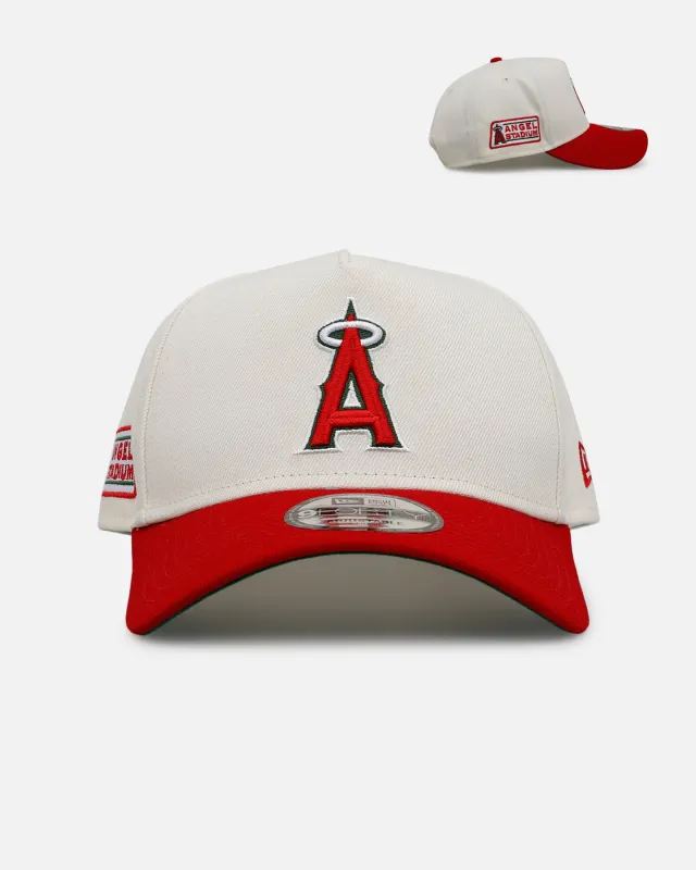 New Era Los Angeles Angels 'Strawberry' 9FORTY A-Frame Snapback Chrome/Red sold by Culture Kings