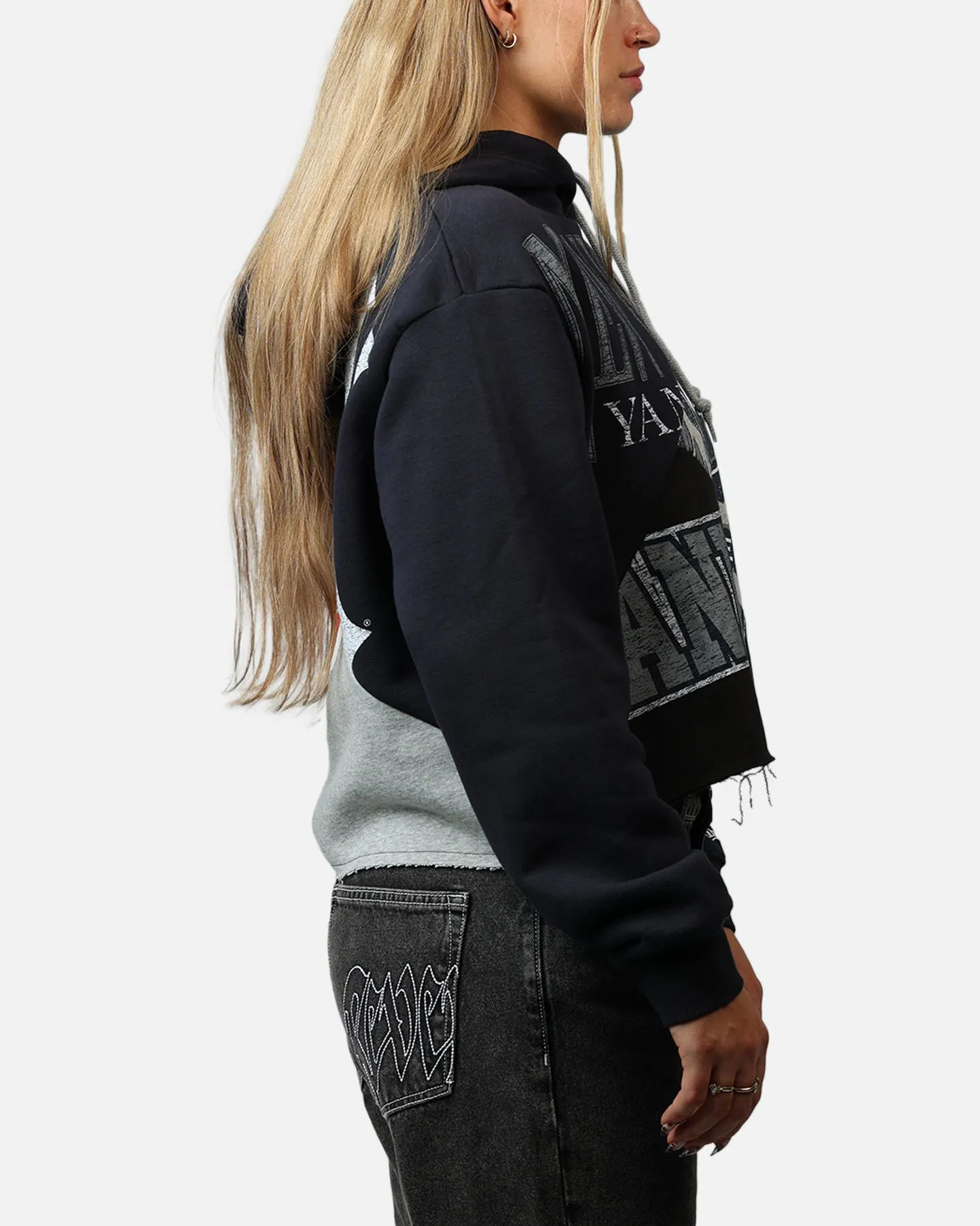 New Era Women's New York Yankees Team Split Hoodie Navy/Grey sold by Culture Kings product image thumbnail 4