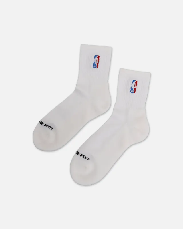 Pro Compression Classic NBA Logoman Crew Sock White sold by Culture Kings