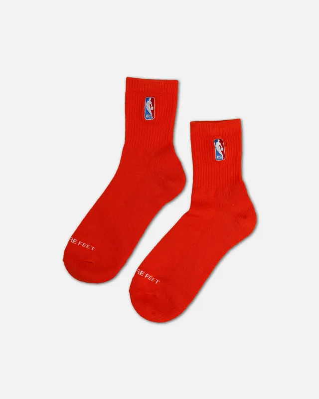 Pro Compression Classic NBA Logoman Crew Sock Orange sold by Culture Kings