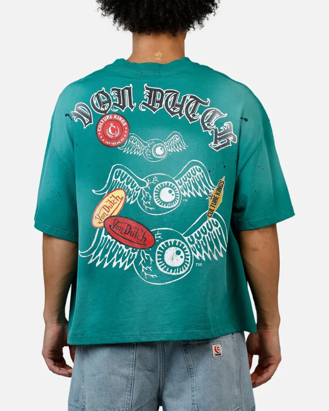 Von Dutch X Culture Kings CK T-Shirt Bottle Green sold by Culture Kings