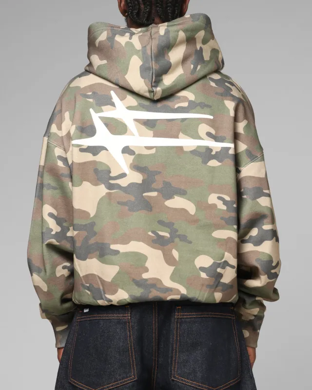 Loiter Hybrid Premium Zip Hoodie Camo sold by Culture Kings