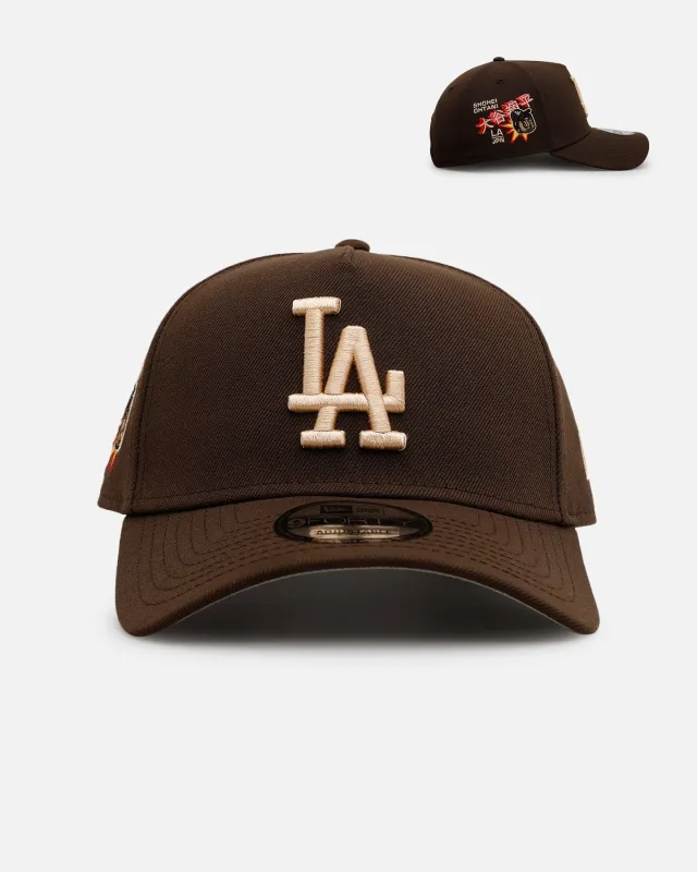 New Era Los Angeles Dodgers 'Ohtani Side Patch' Ohtani 9FORTY A-Frame Snapback Walnut sold by Culture Kings