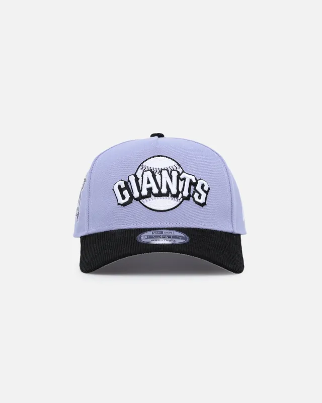 New Era San Francisco Giants 9FORTY A-Frame Snapback Lavender/Black sold by Culture Kings