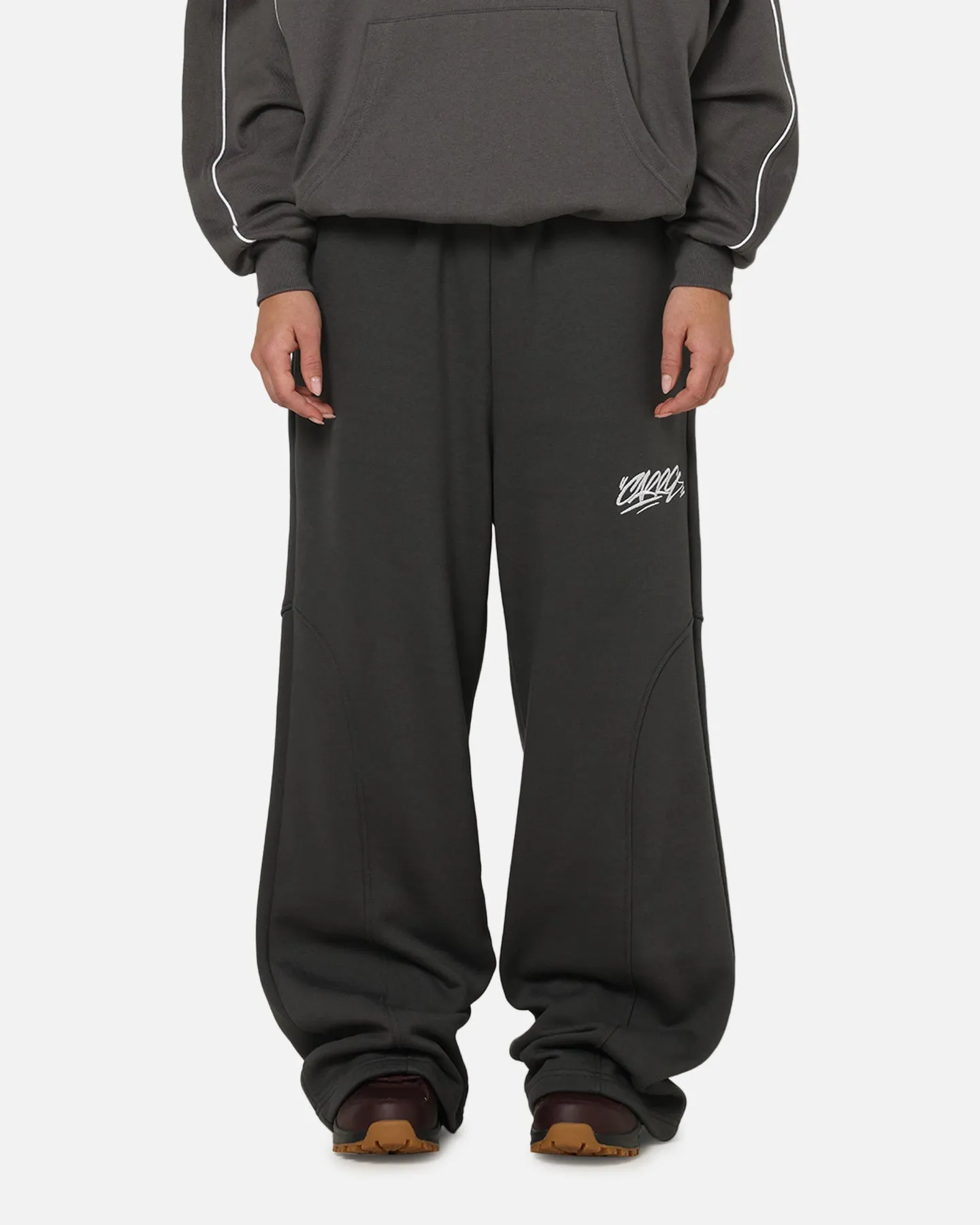 Carre Off Grid Panelled Trackpants Dark Grey sold by Culture Kings