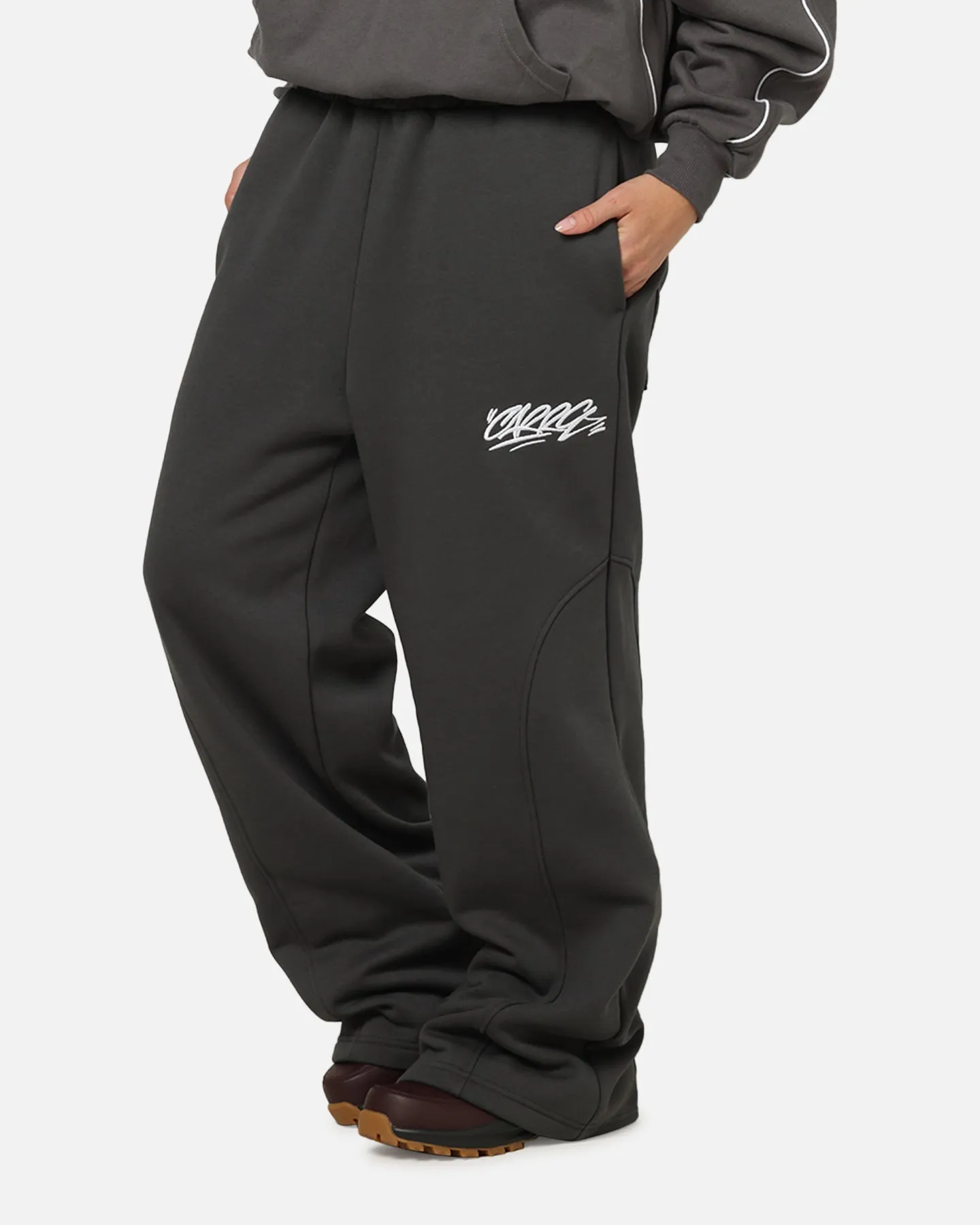 Carre Off Grid Panelled Trackpants Dark Grey sold by Culture Kings product image thumbnail 5