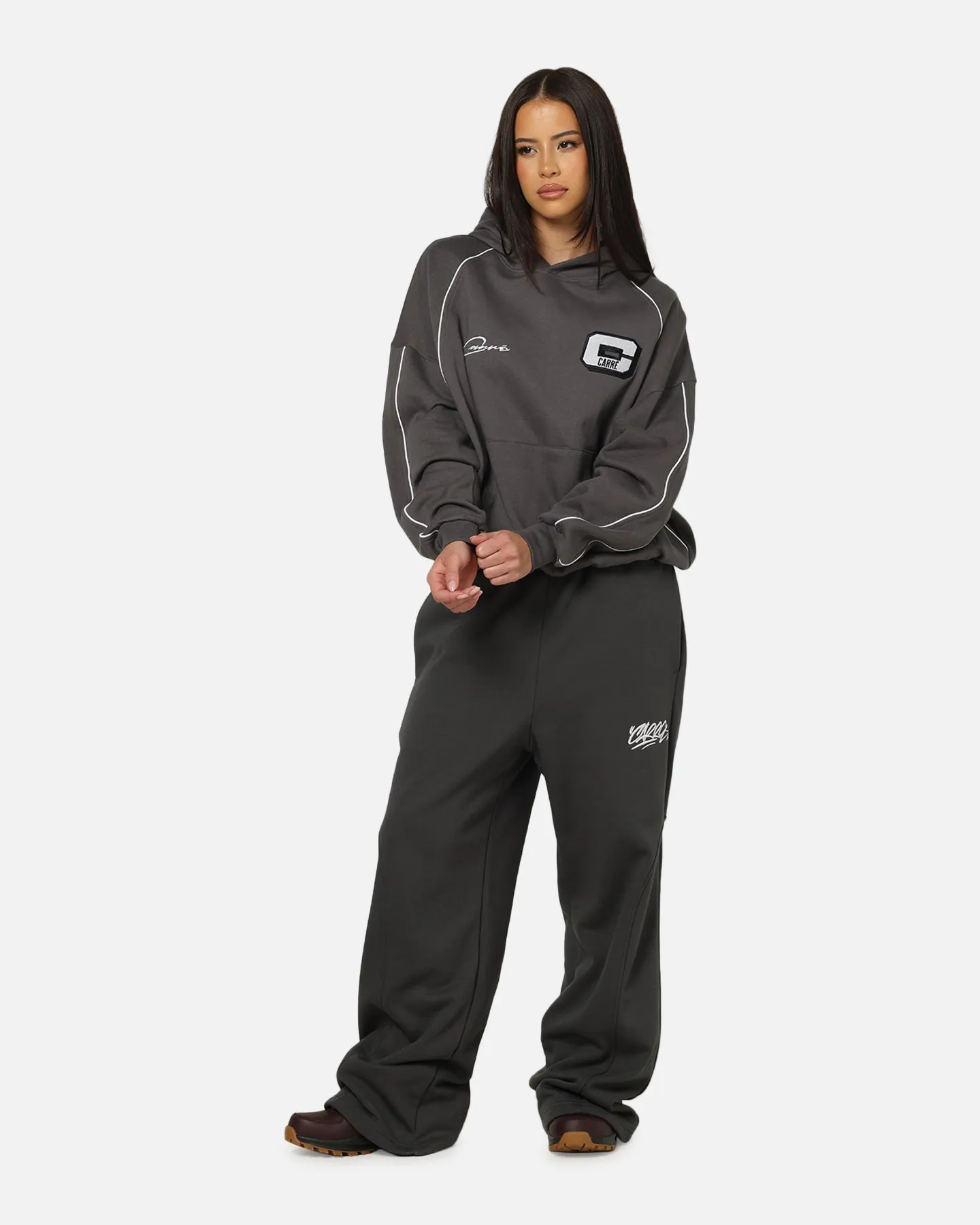 Carre Off Grid Panelled Trackpants Dark Grey sold by Culture Kings product image thumbnail 2