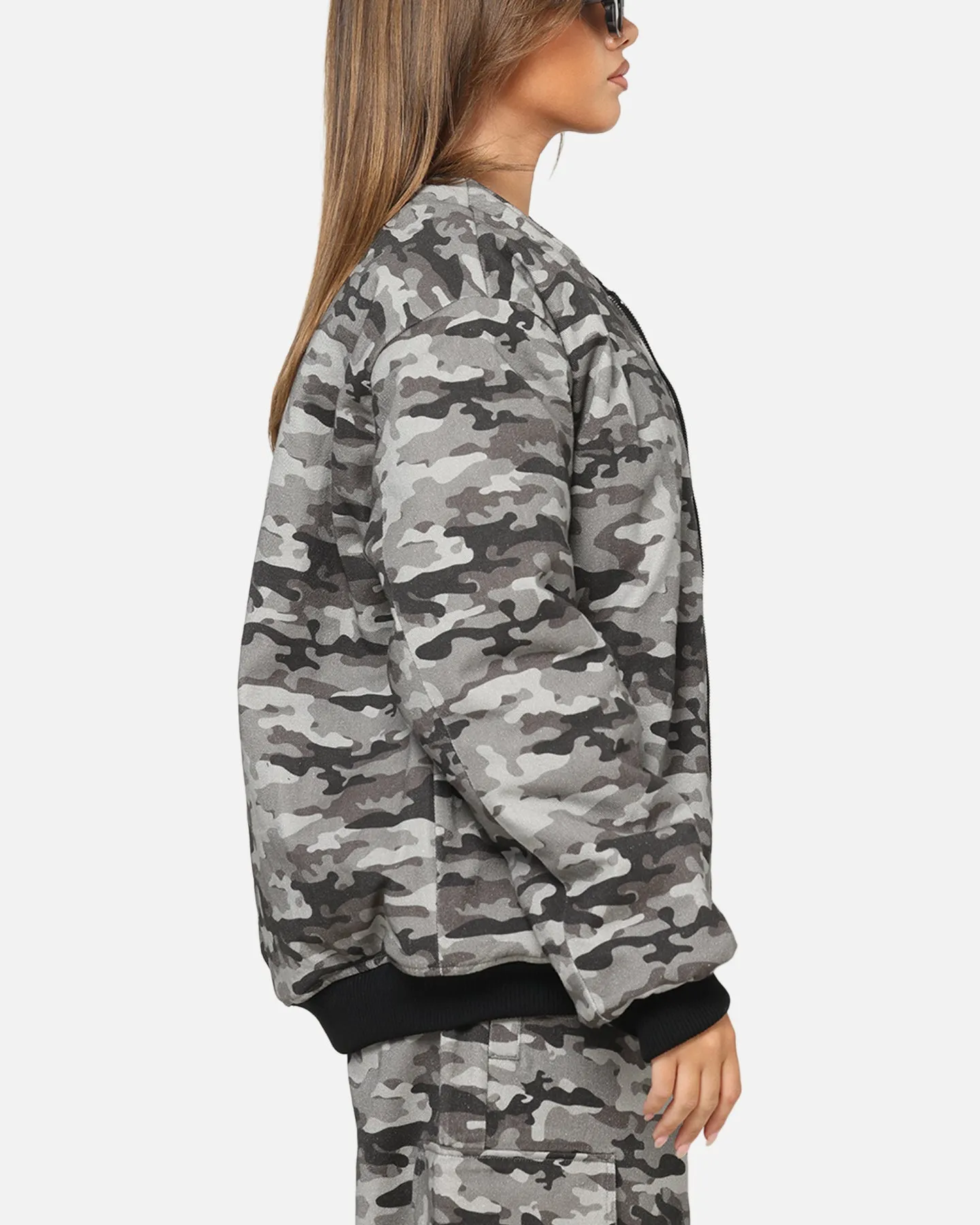 Carre Camo Bomber Jacket Black Camo sold by Culture Kings product image thumbnail 4