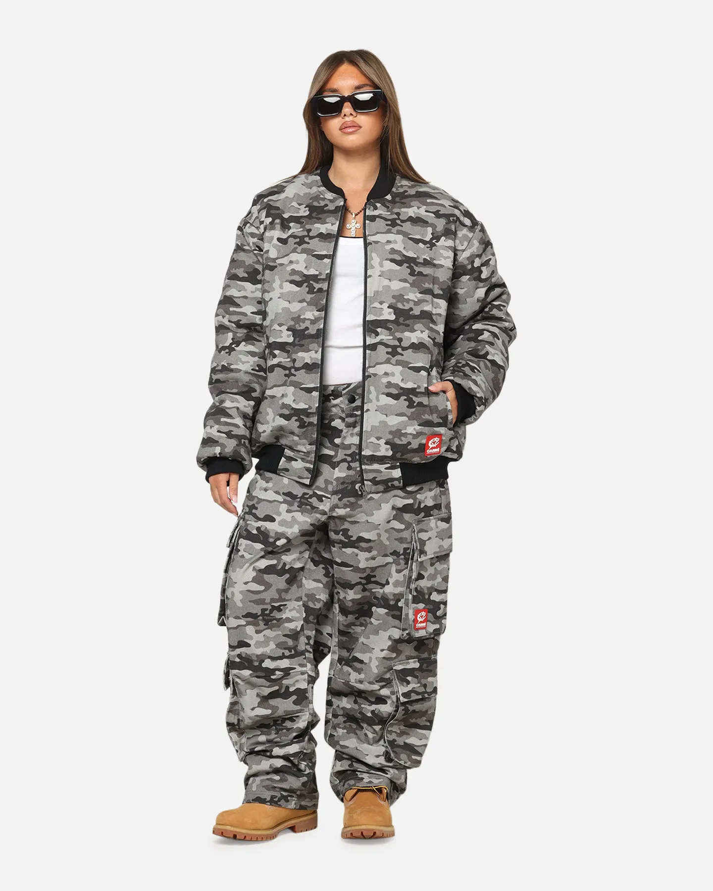 Carre Camo Bomber Jacket Black Camo sold by Culture Kings product image thumbnail 2