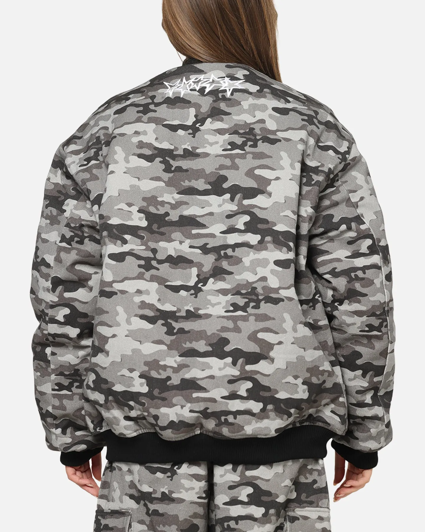 Carre Camo Bomber Jacket Black Camo sold by Culture Kings product image thumbnail 3