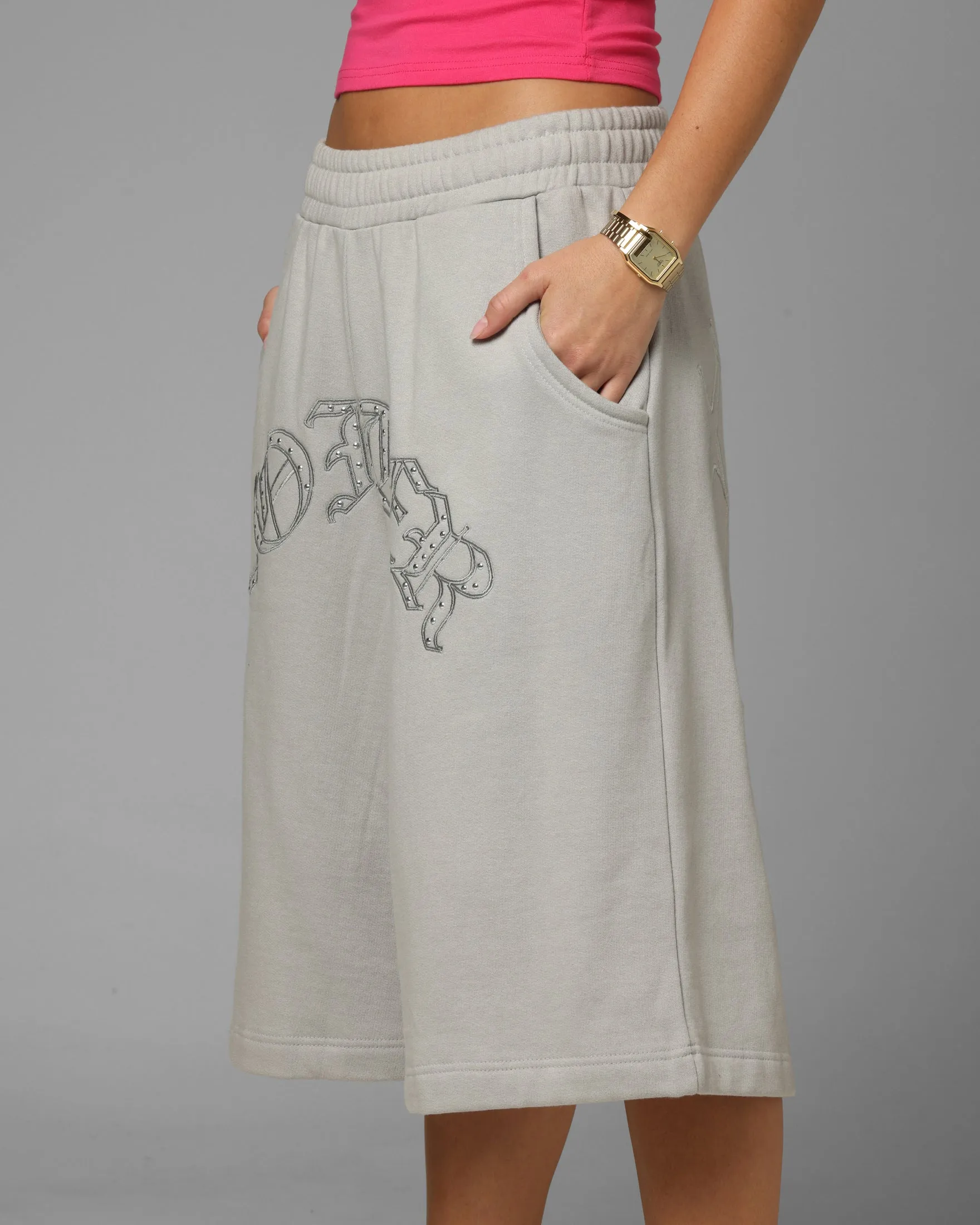 Loiter Destruct Sweat Shorts Grey sold by Culture Kings product image thumbnail 4