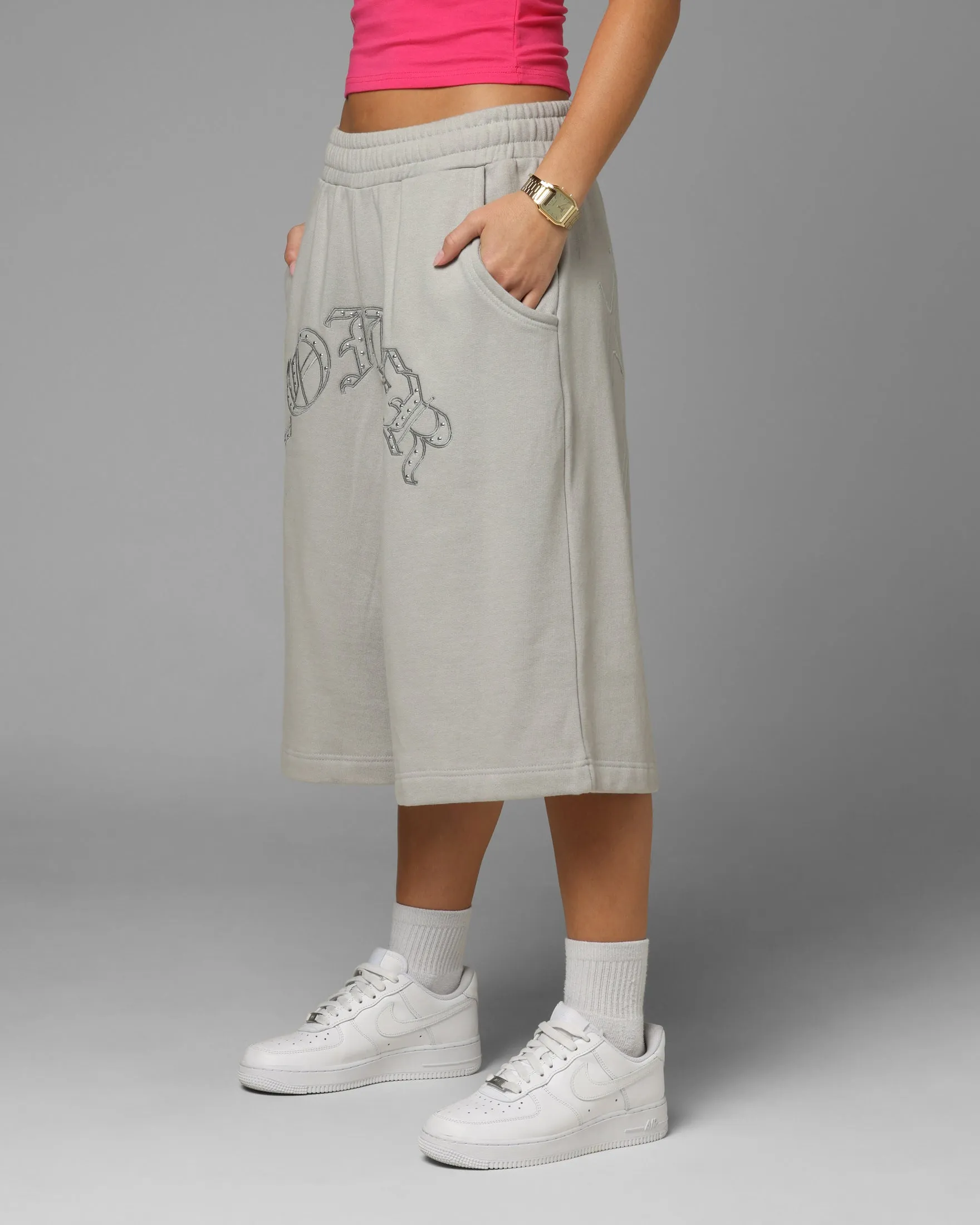 Loiter Destruct Sweat Shorts Grey sold by Culture Kings product image thumbnail 5