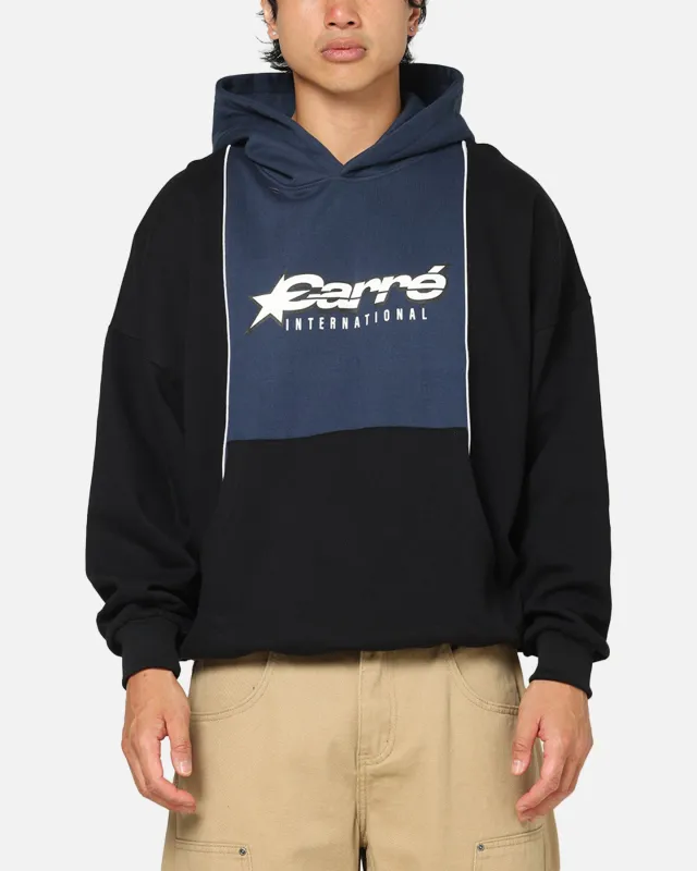 Carre Piped Pullover Hoodie Black/Blue sold by Culture Kings