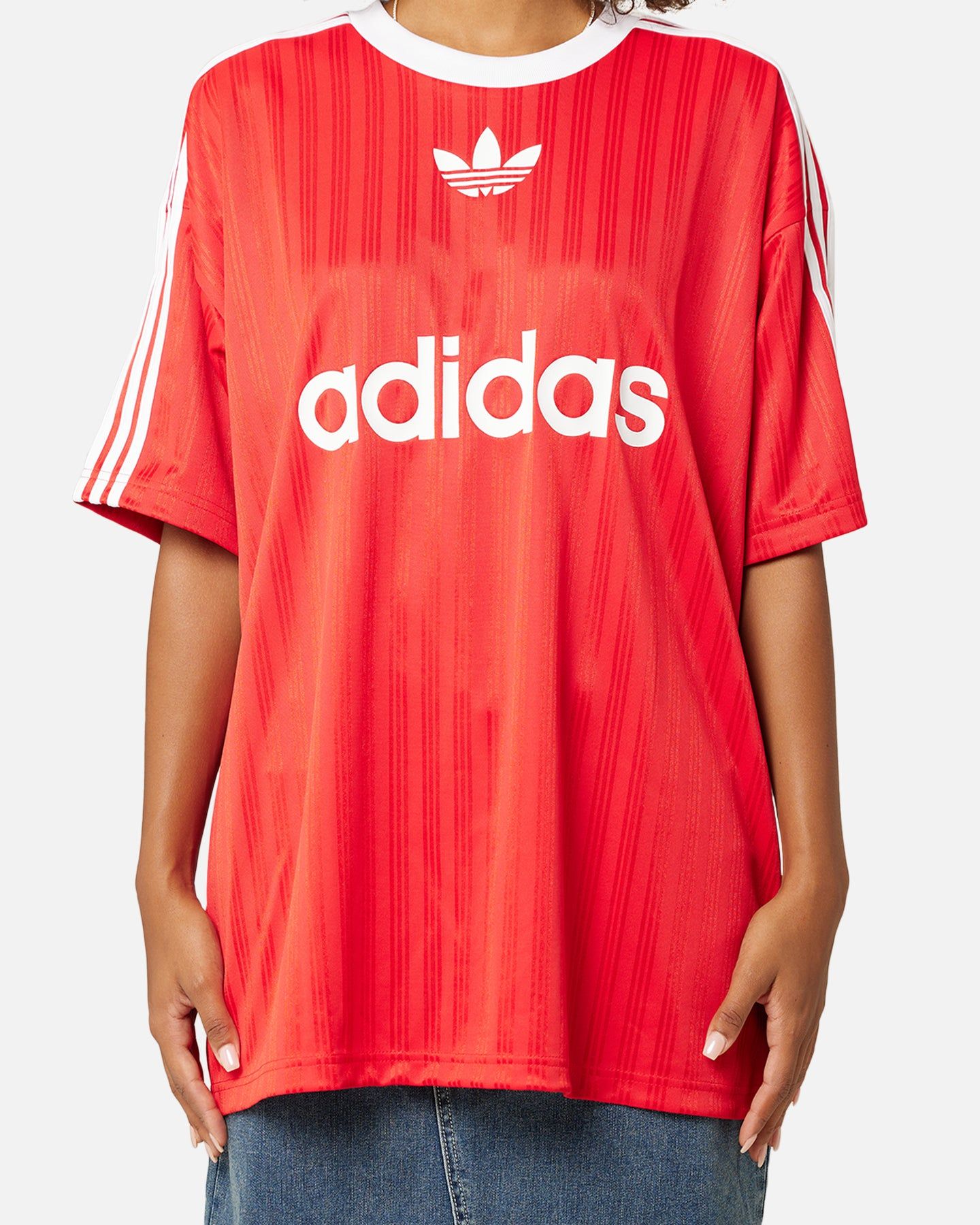 Adidas Adicolour T-Shirt Better Scarlet/White sold by Culture Kings product image thumbnail 3