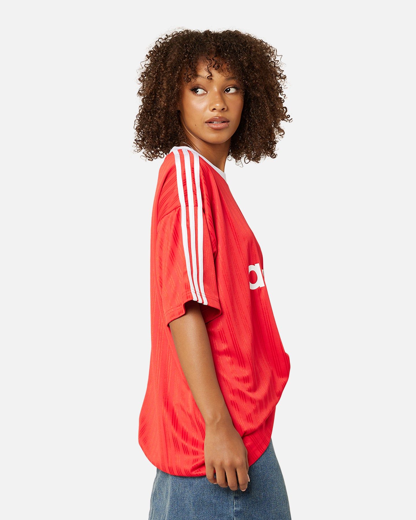 Adidas Adicolour T-Shirt Better Scarlet/White sold by Culture Kings product image thumbnail 5
