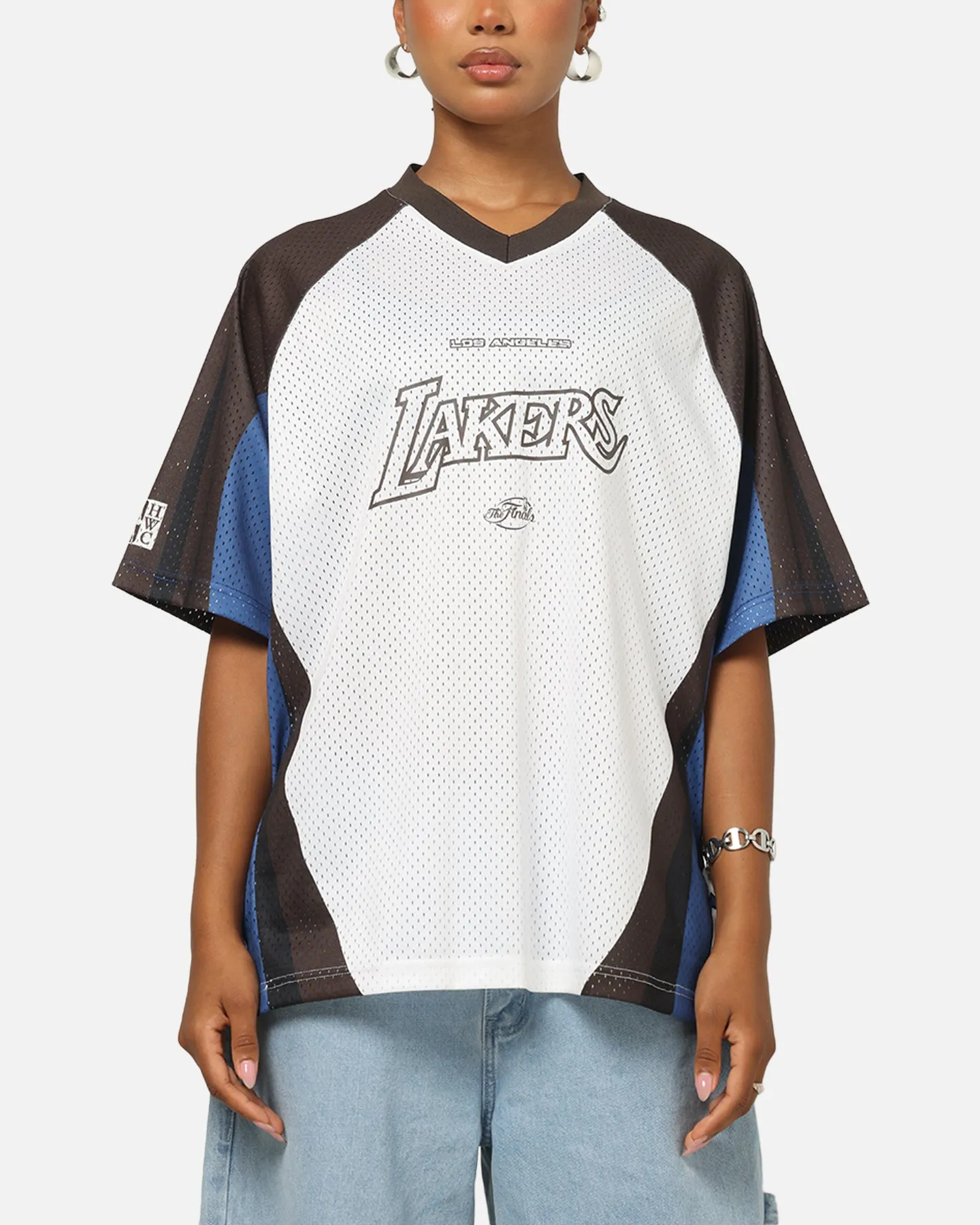 Mitchell & Ness Los Angeles Lakers Warehouse Rave Jersey White/Brown sold by Culture Kings product image thumbnail 2