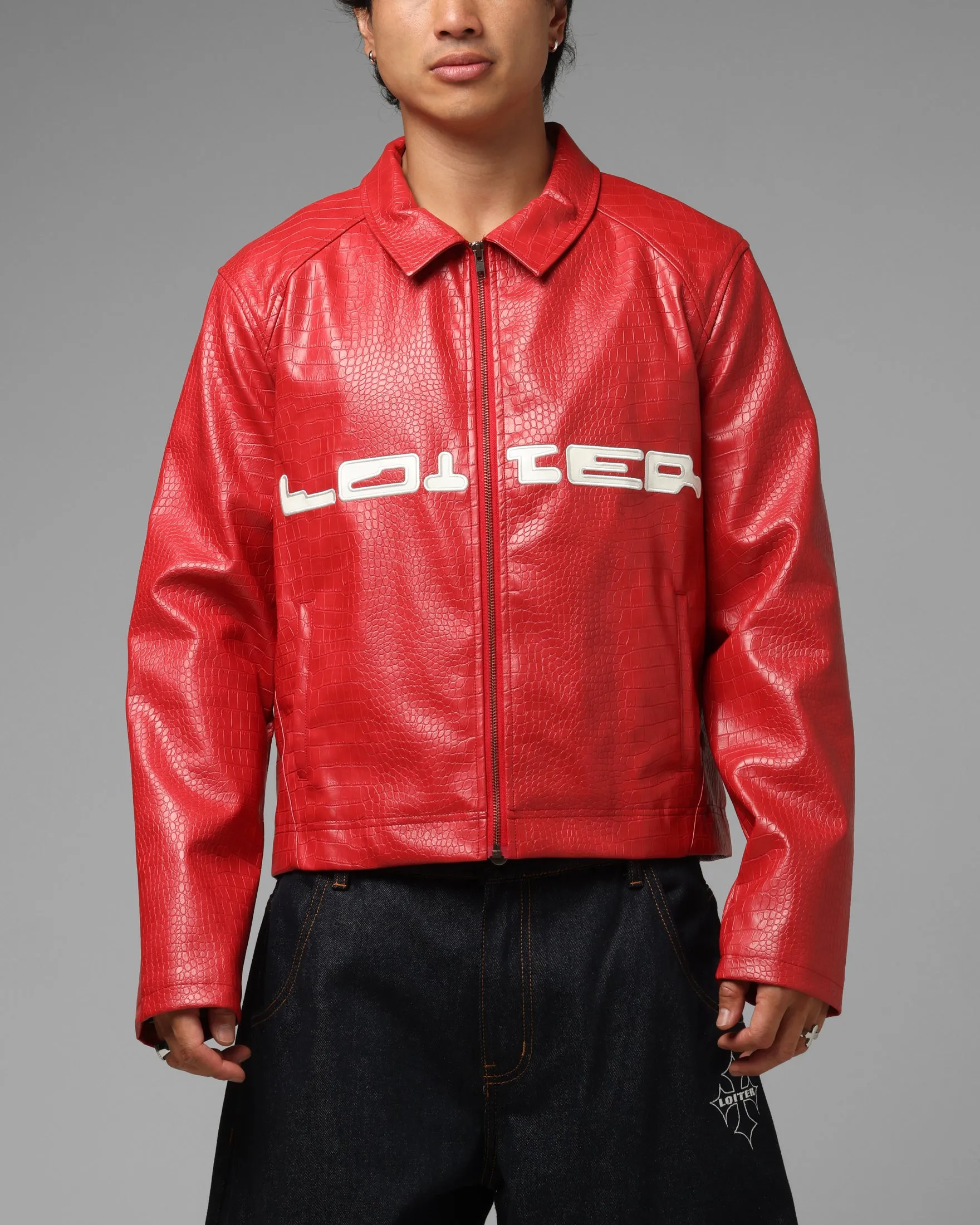 Loiter Speedster Jacket Red sold by Culture Kings