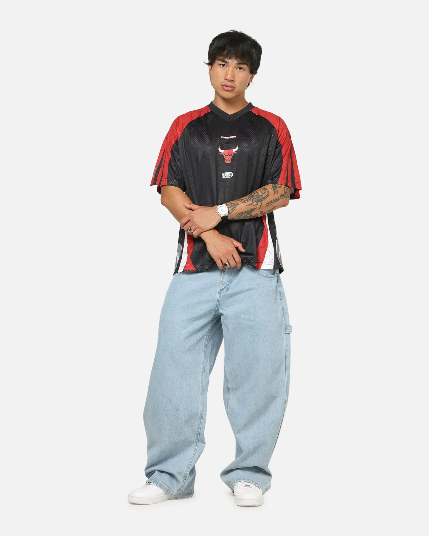 Mitchell & Ness Chicago Bulls Warehouse Rave Jersey Black/Red sold by Culture Kings product image thumbnail 4