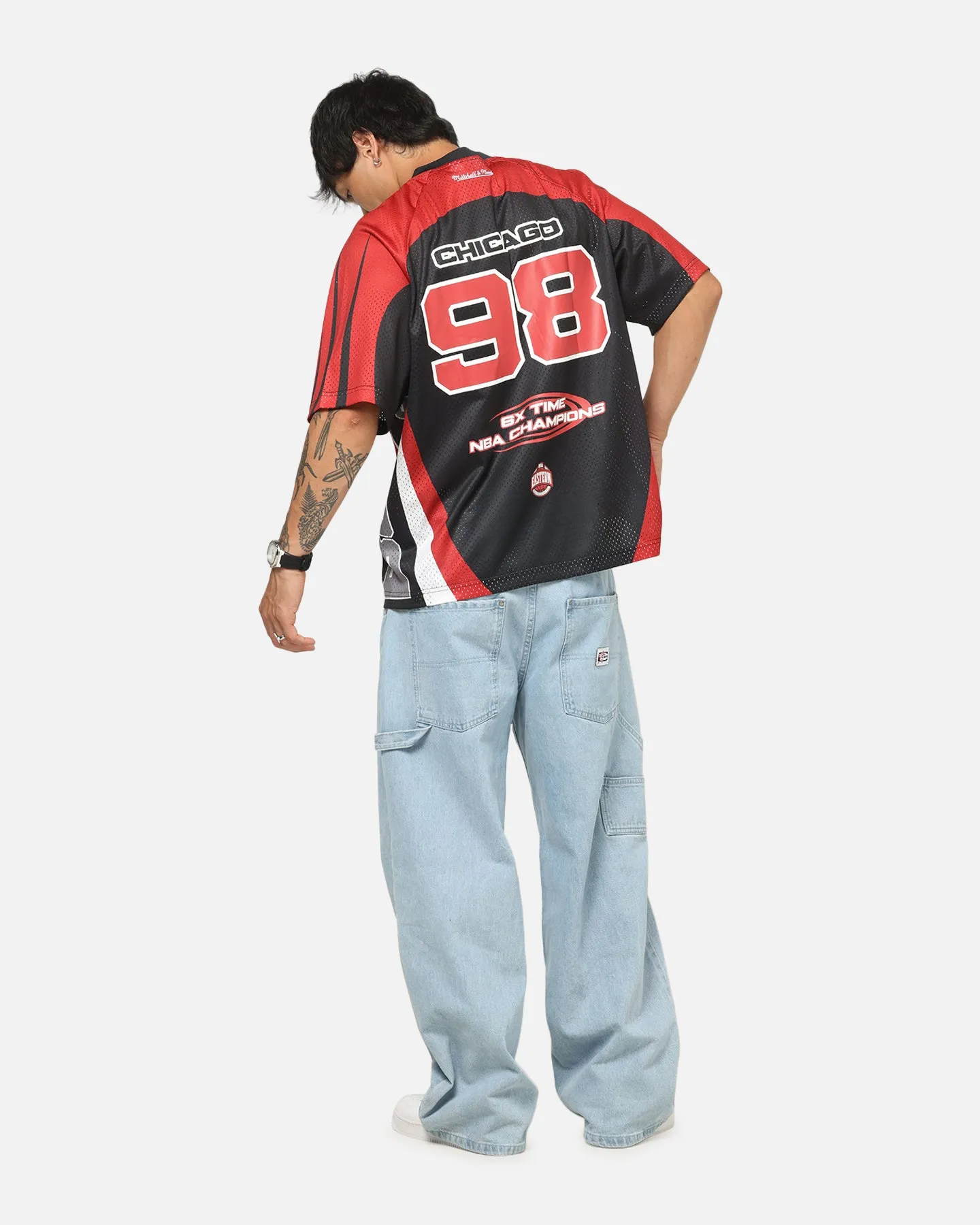 Mitchell & Ness Chicago Bulls Warehouse Rave Jersey Black/Red sold by Culture Kings product image thumbnail 3