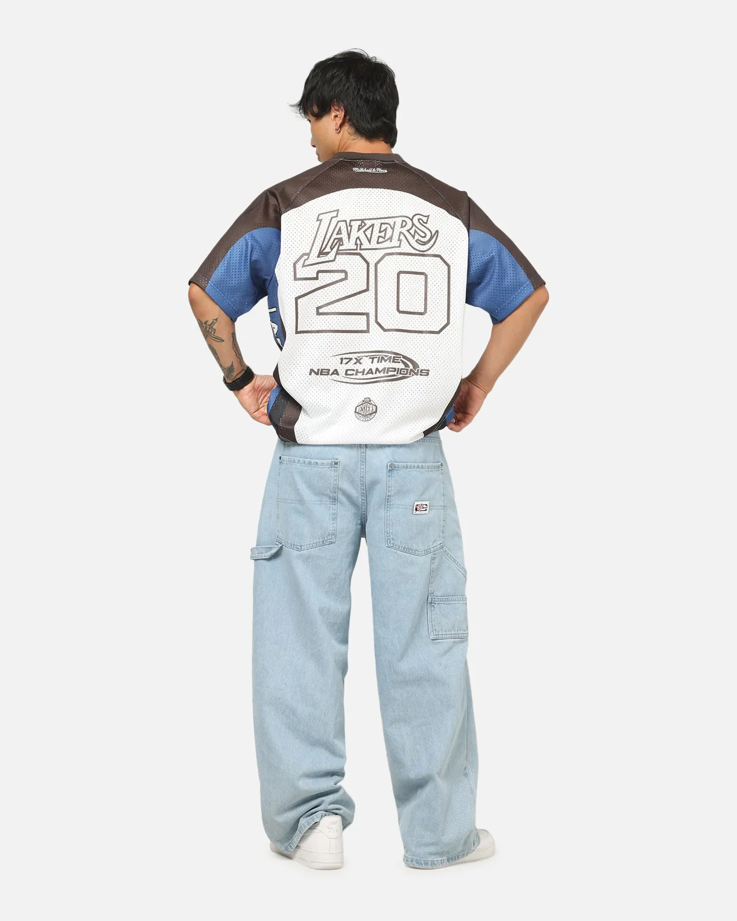 Mitchell & Ness Los Angeles Lakers Warehouse Rave Jersey White/Brown sold by Culture Kings product image thumbnail 3