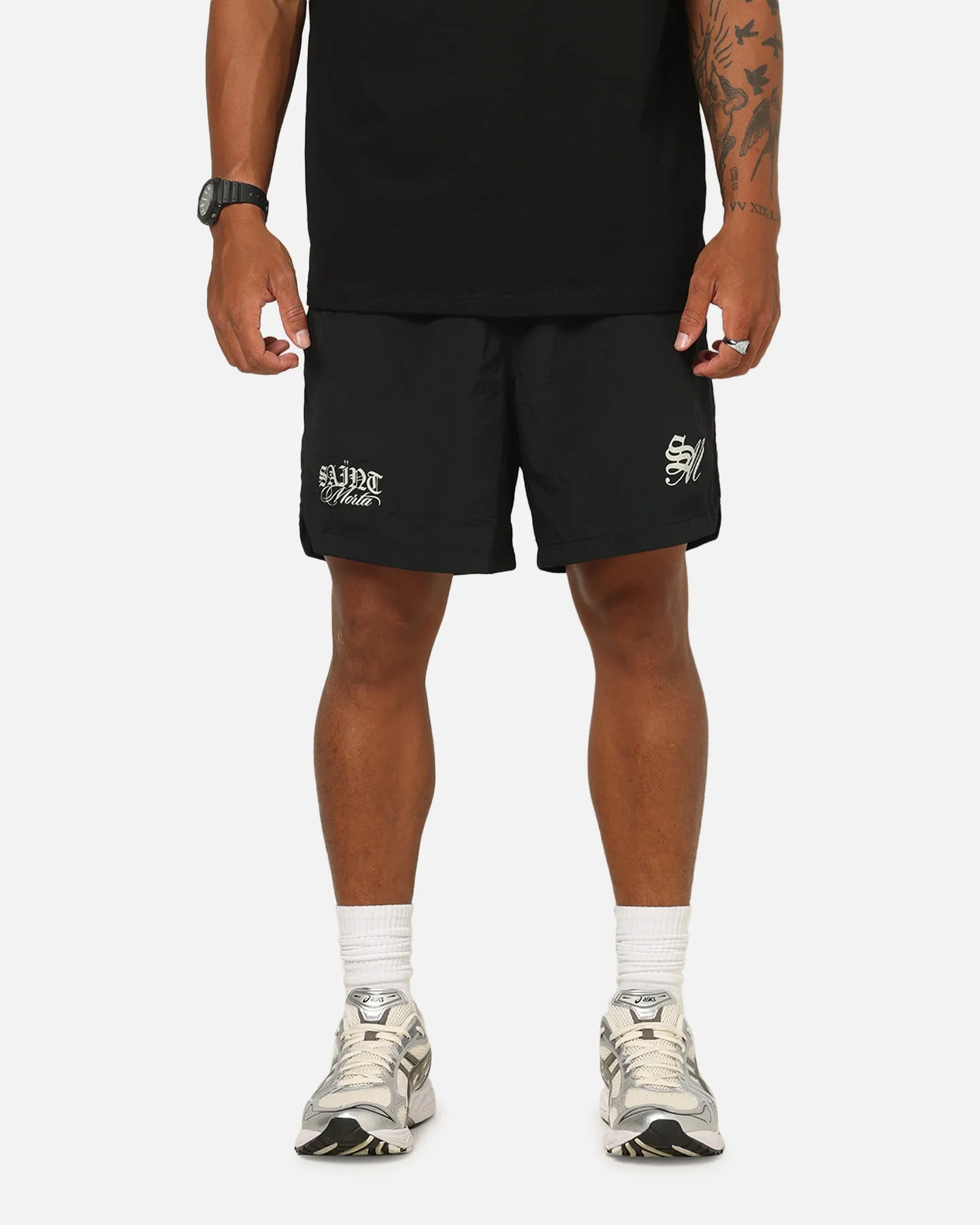 Saint Morta Cavalier Beach Shorts Black sold by Culture Kings