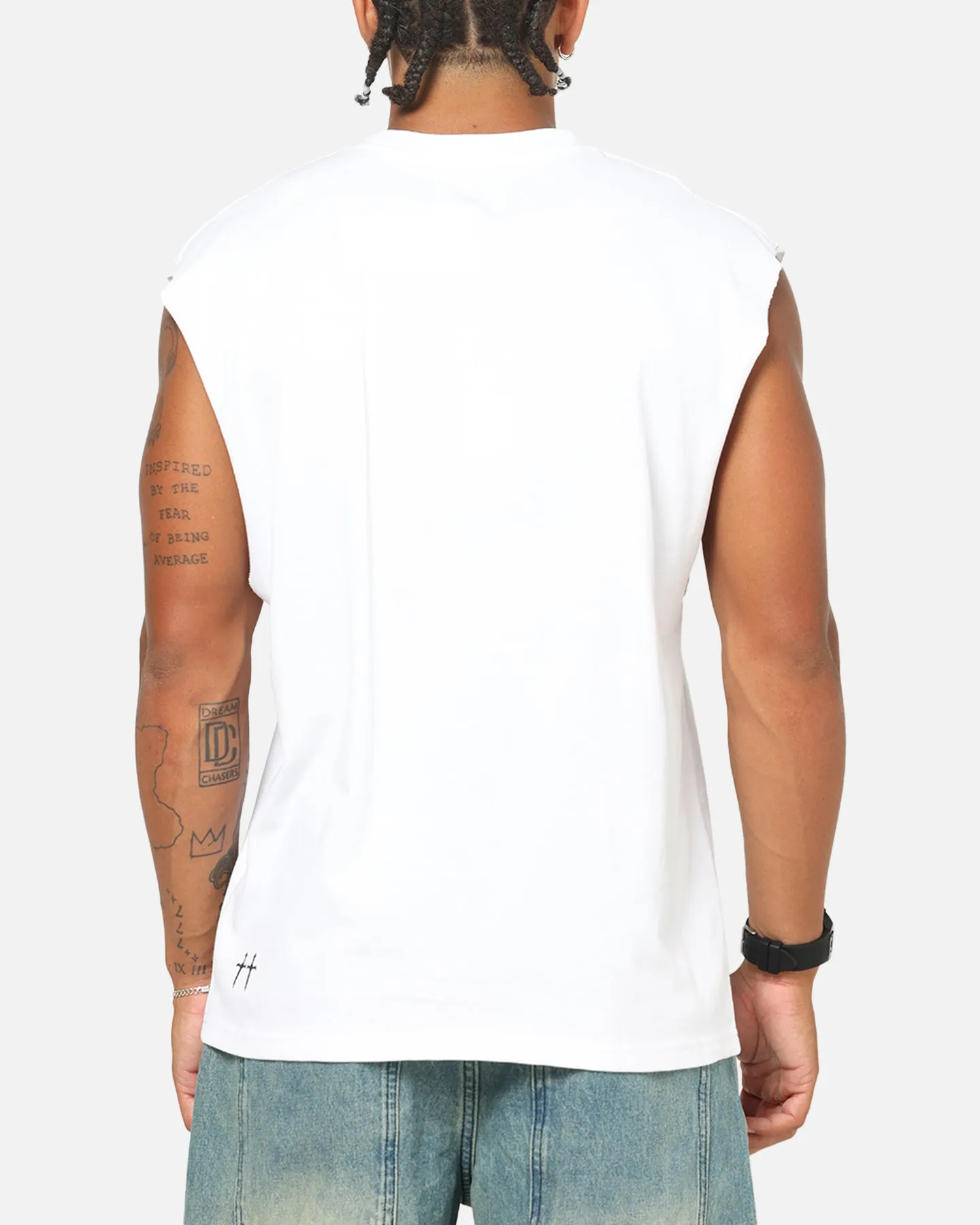 Saint Morta Serenity Oversized Muscle T-Shirt White sold by Culture Kings product image thumbnail 3