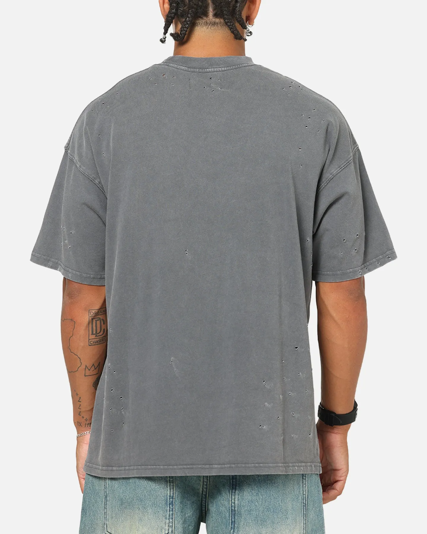 Saint Morta Punk Tour T-Shirt Washed Charcoal sold by Culture Kings product image thumbnail 3