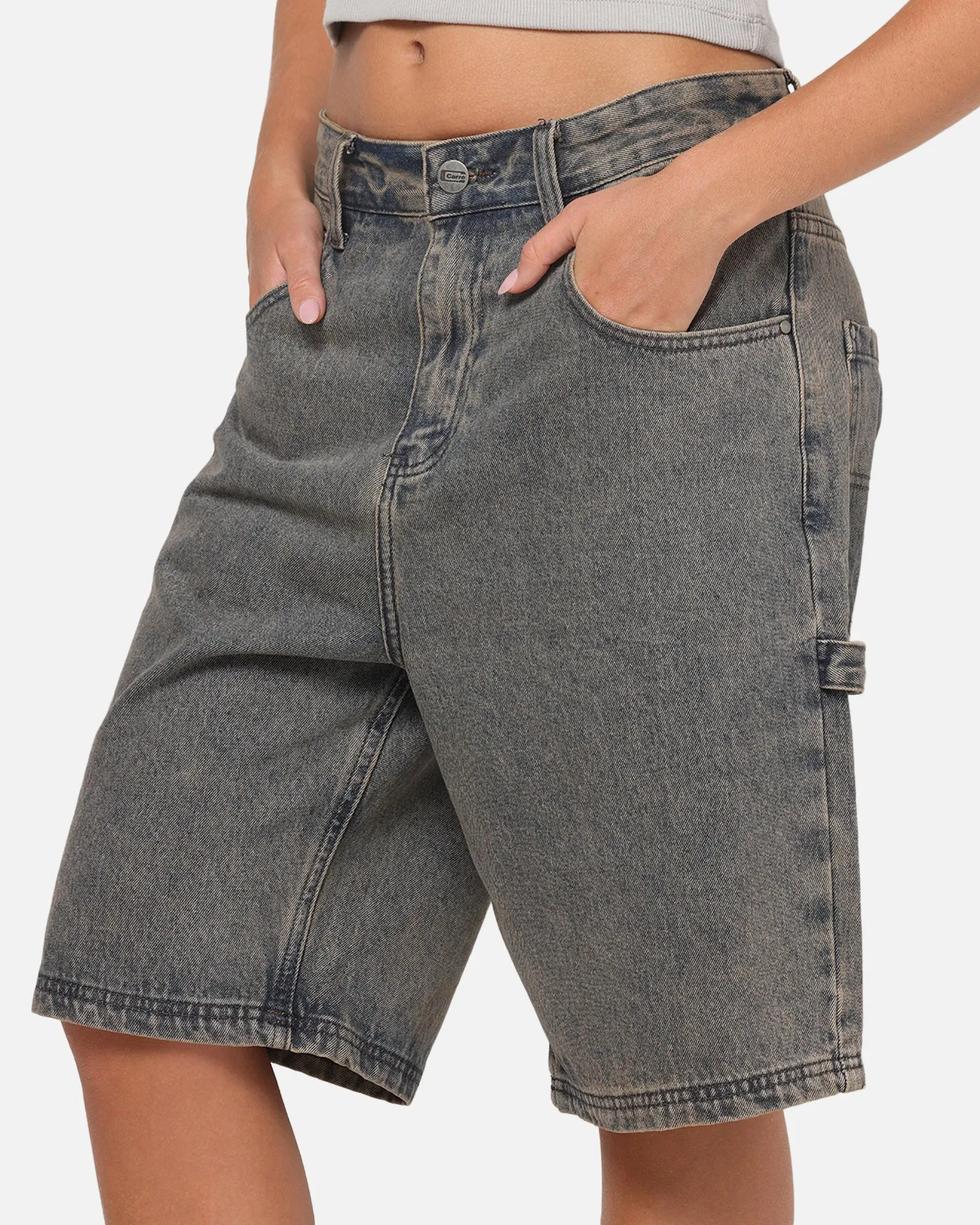Carre Carpenter Jorts Washed Grey sold by Culture Kings product image thumbnail 4