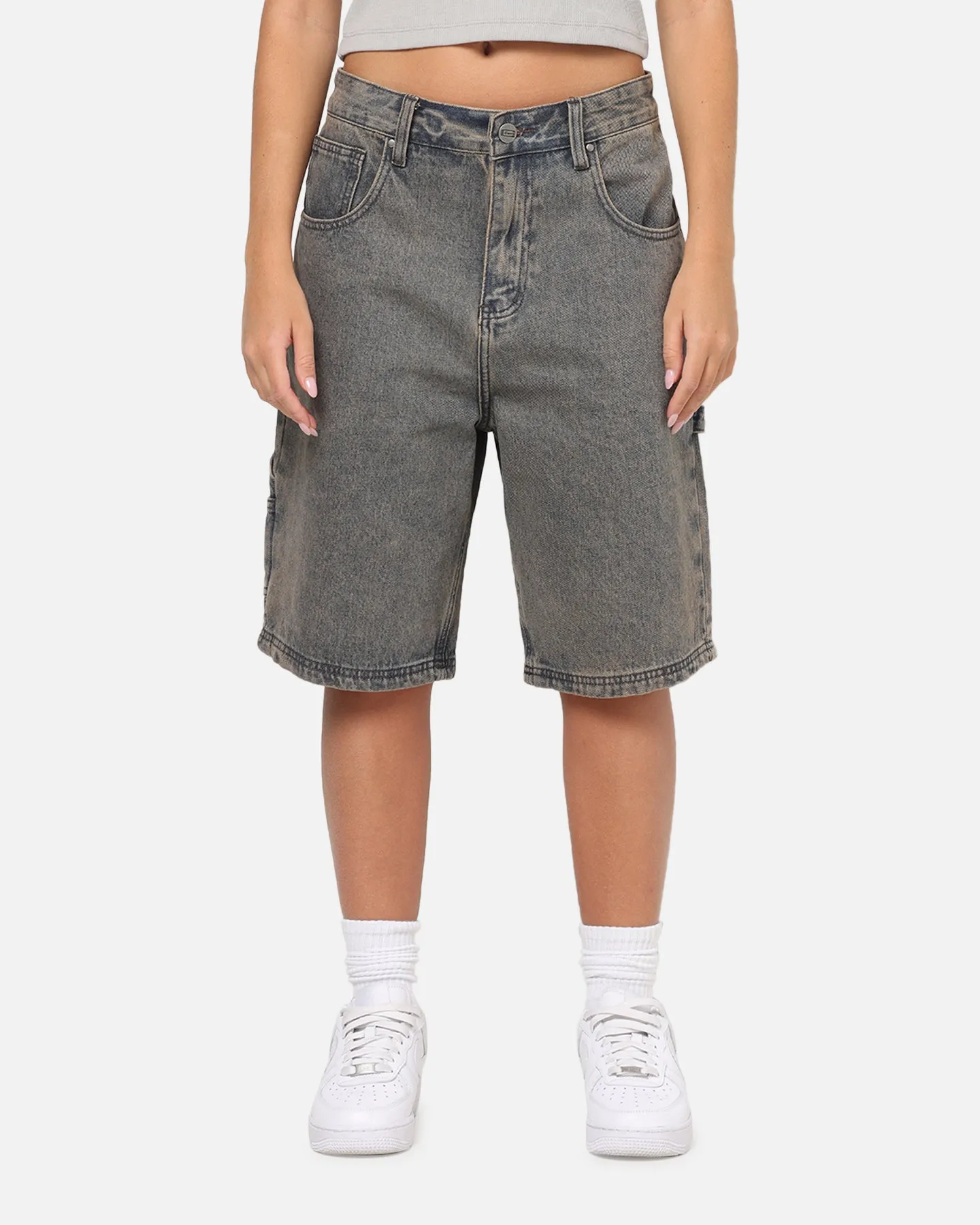 Carre Carpenter Jorts Washed Grey sold by Culture Kings product image thumbnail 5