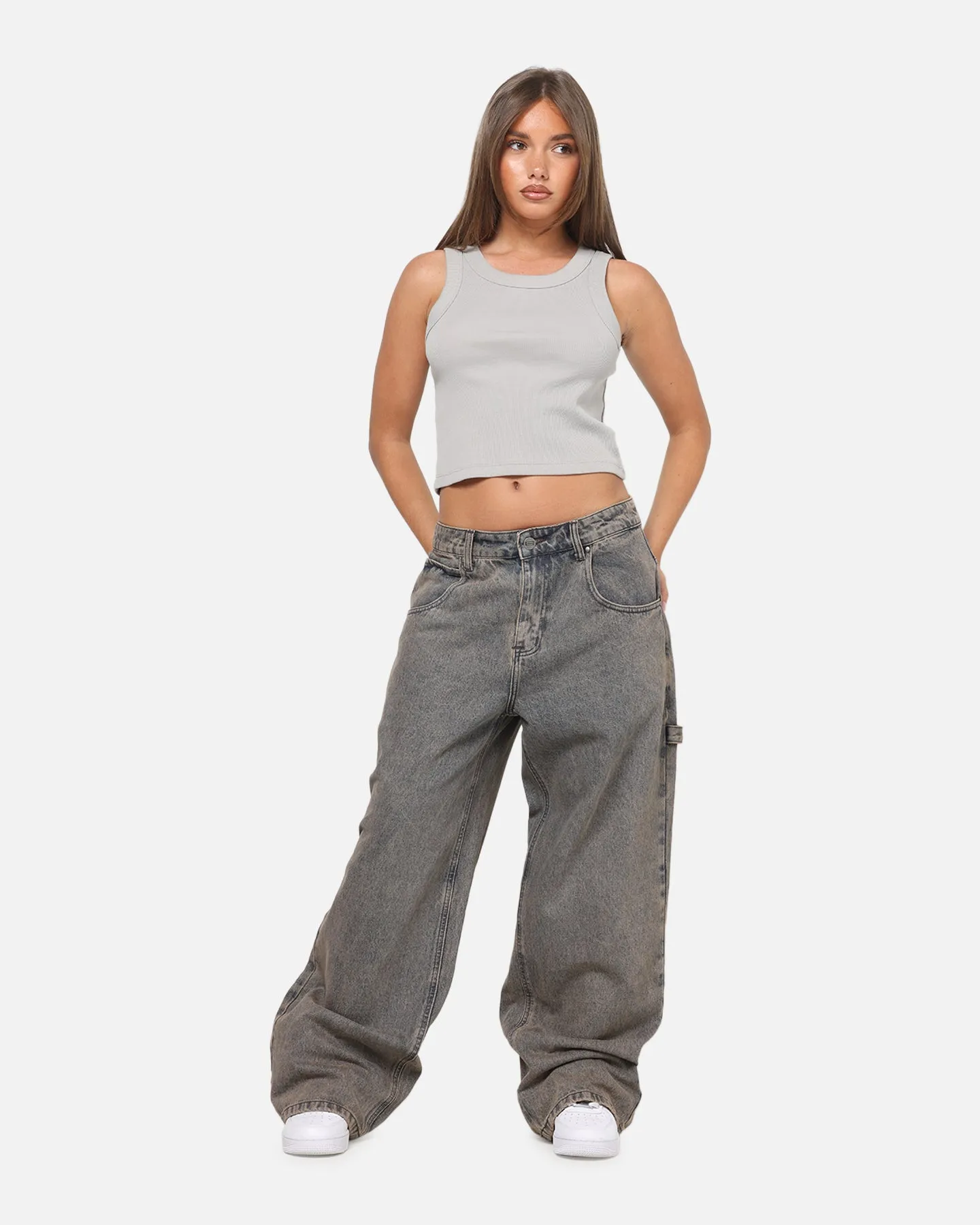 Carre Baggy Carpenter Jeans Washed Grey sold by Culture Kings product image thumbnail 2