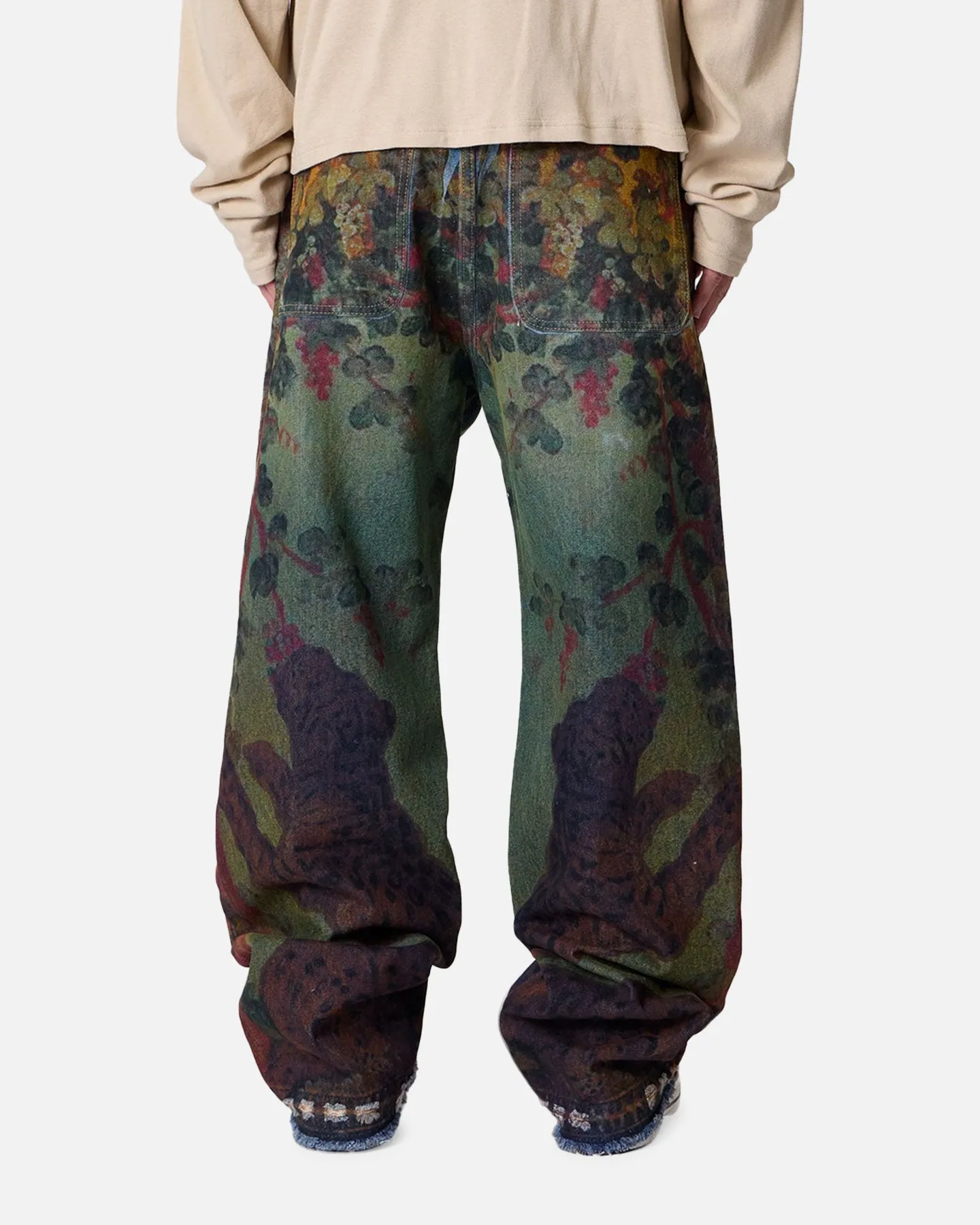 MNML Ultra Baggy Leopard Denim Jeans Multi sold by Culture Kings product image thumbnail 4